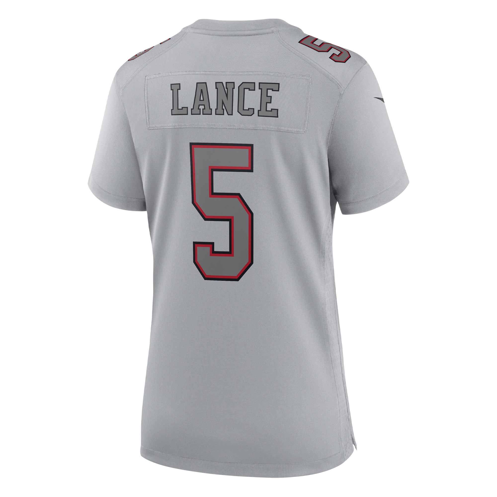 Women's San Francisco 49ers Trey Lance Gray Atmosphere Fashion Game Jersey JS7157 nicesnker - Image 3