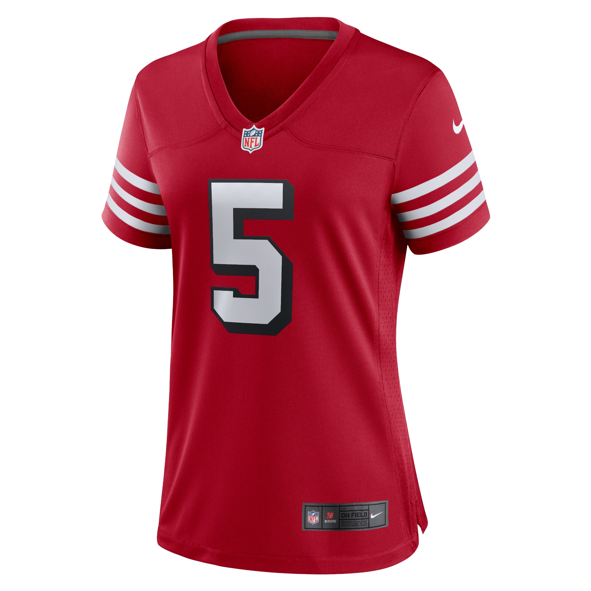 Women's San Francisco 49ers Trey Lance Scarlet Alternate Game Jersey JS6358 nicesnker - Image 2
