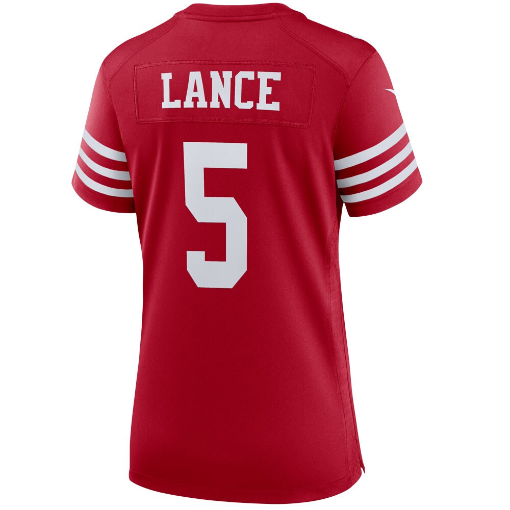 Women's San Francisco 49ers Trey Lance Scarlet Player Jersey JS6357 nicesnker - Image 3