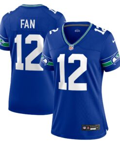 Women's Seattle Seahawks 12s Royal Player Jersey JS4139 nicesnker