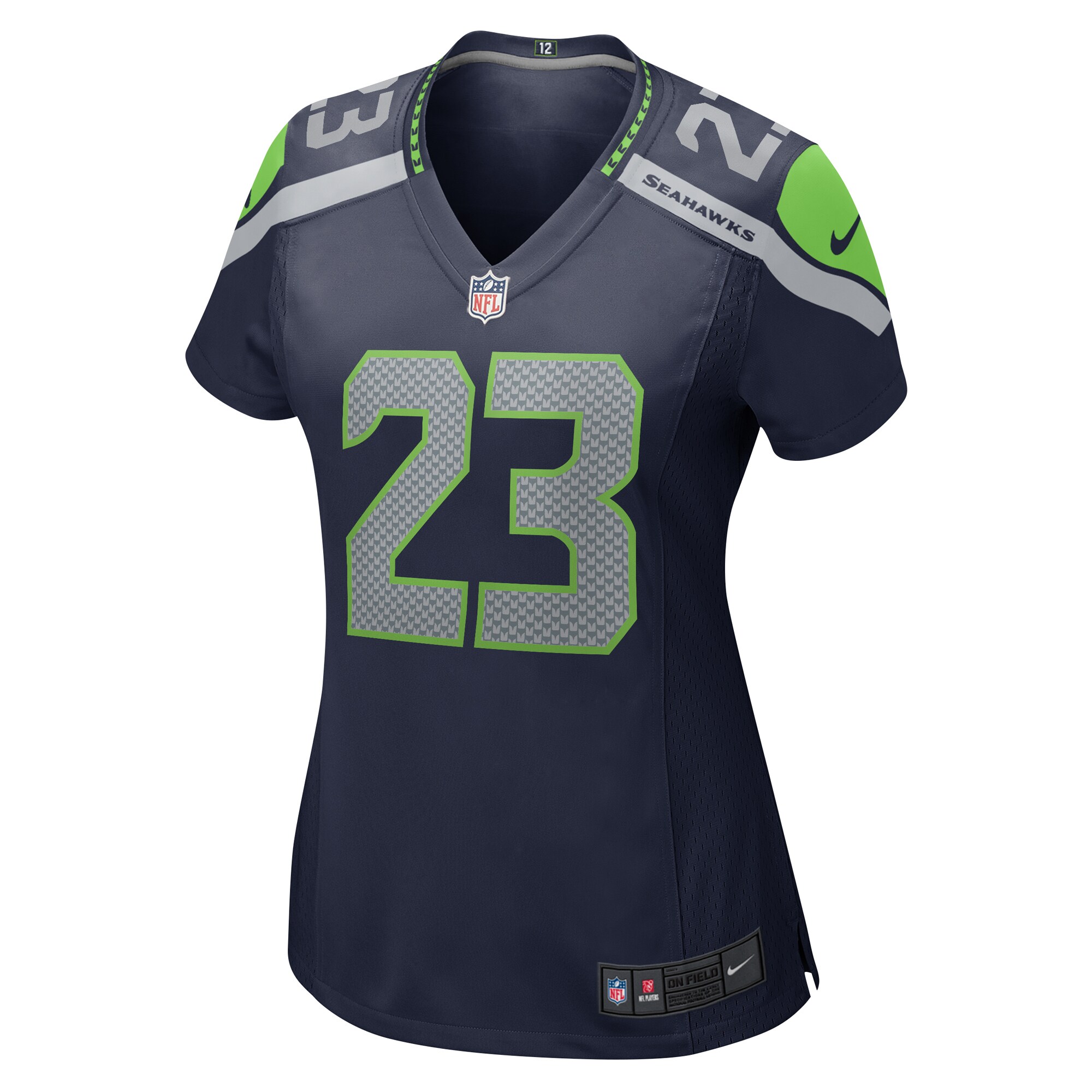 Women's Seattle Seahawks Artie Burns College Navy Game Jersey JS8967 nicesnker - Image 2