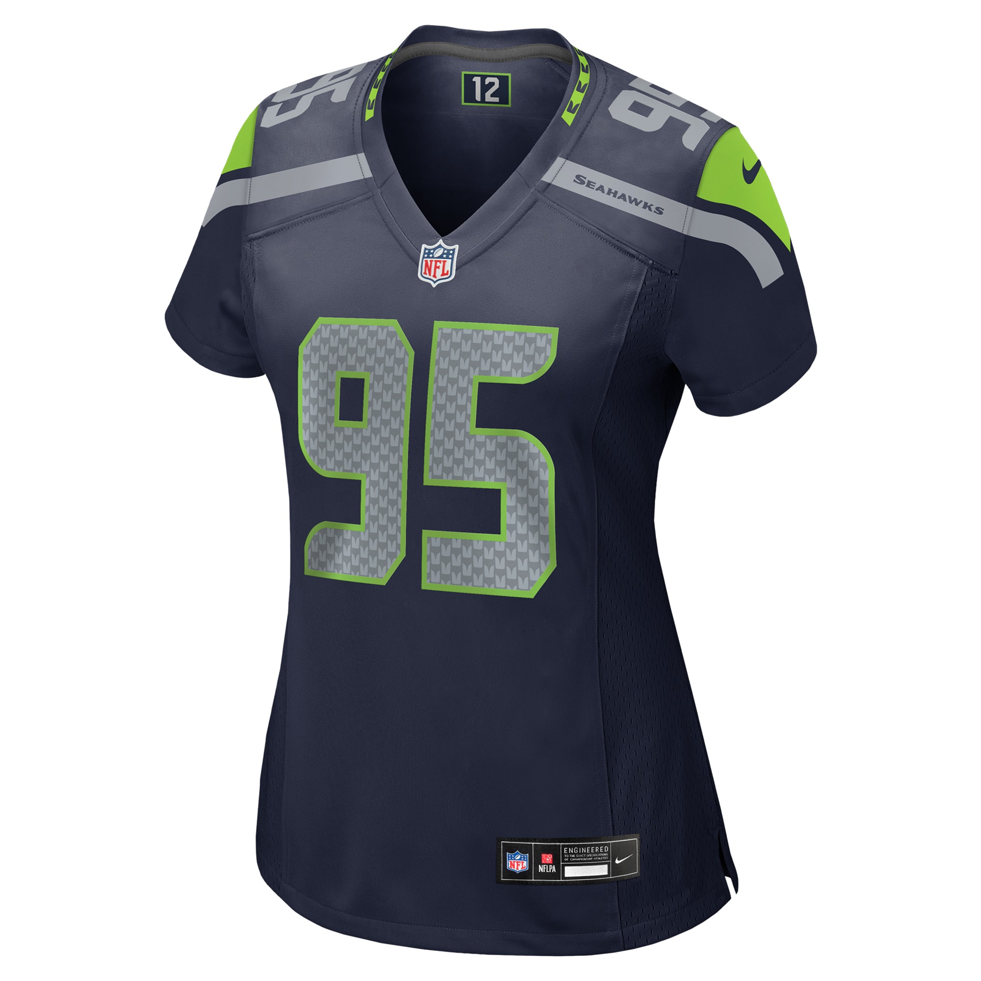 Women's Seattle Seahawks Brandon Pili College Navy Team Game Jersey JS3717 nicesnker - Image 2