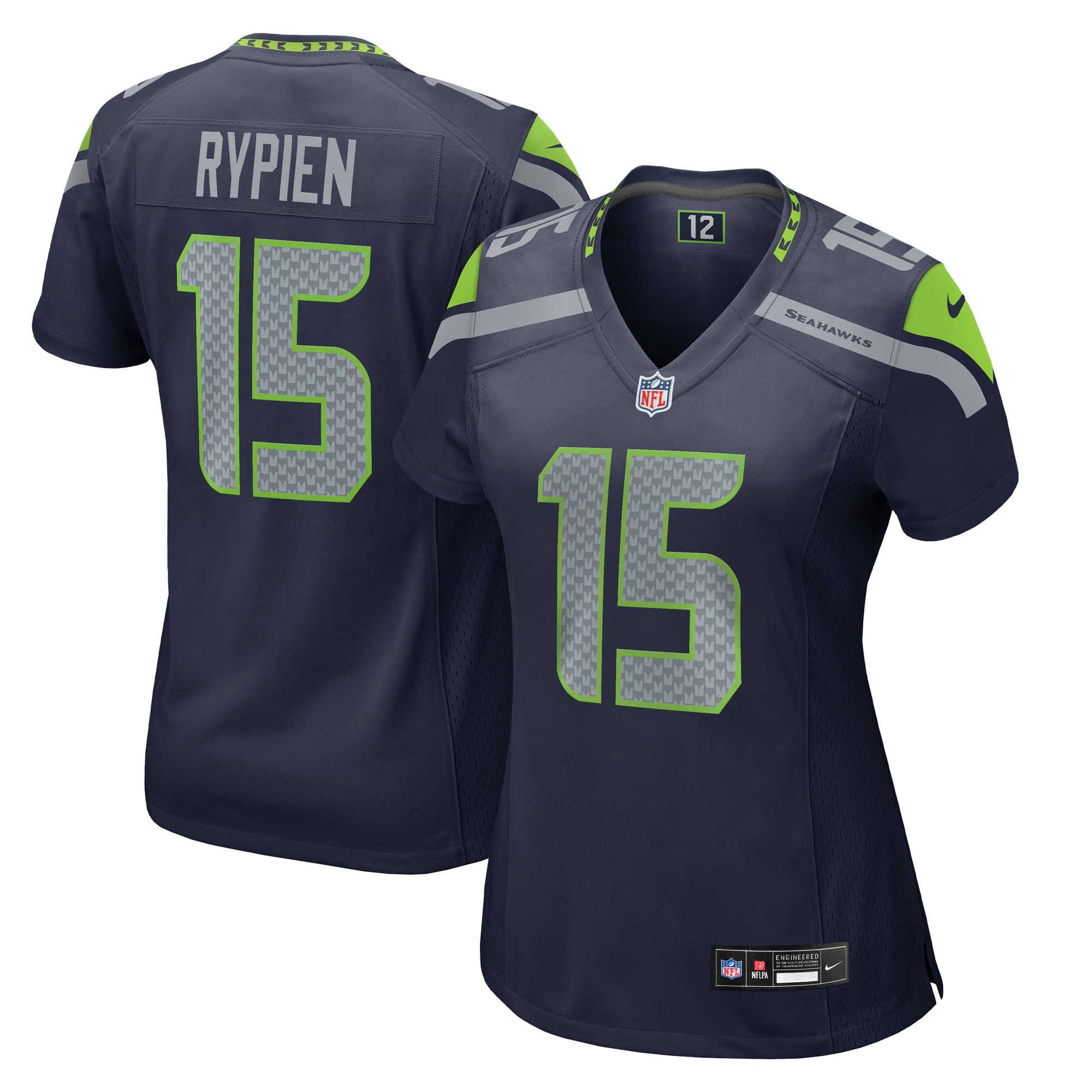 Women's Seattle Seahawks Brett Rypien College Navy Team Game Jersey JS6249 nicesnker