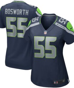 Women's Seattle Seahawks Brian Bosworth College Navy Game Retired Player Jersey JS4685 nicesnker