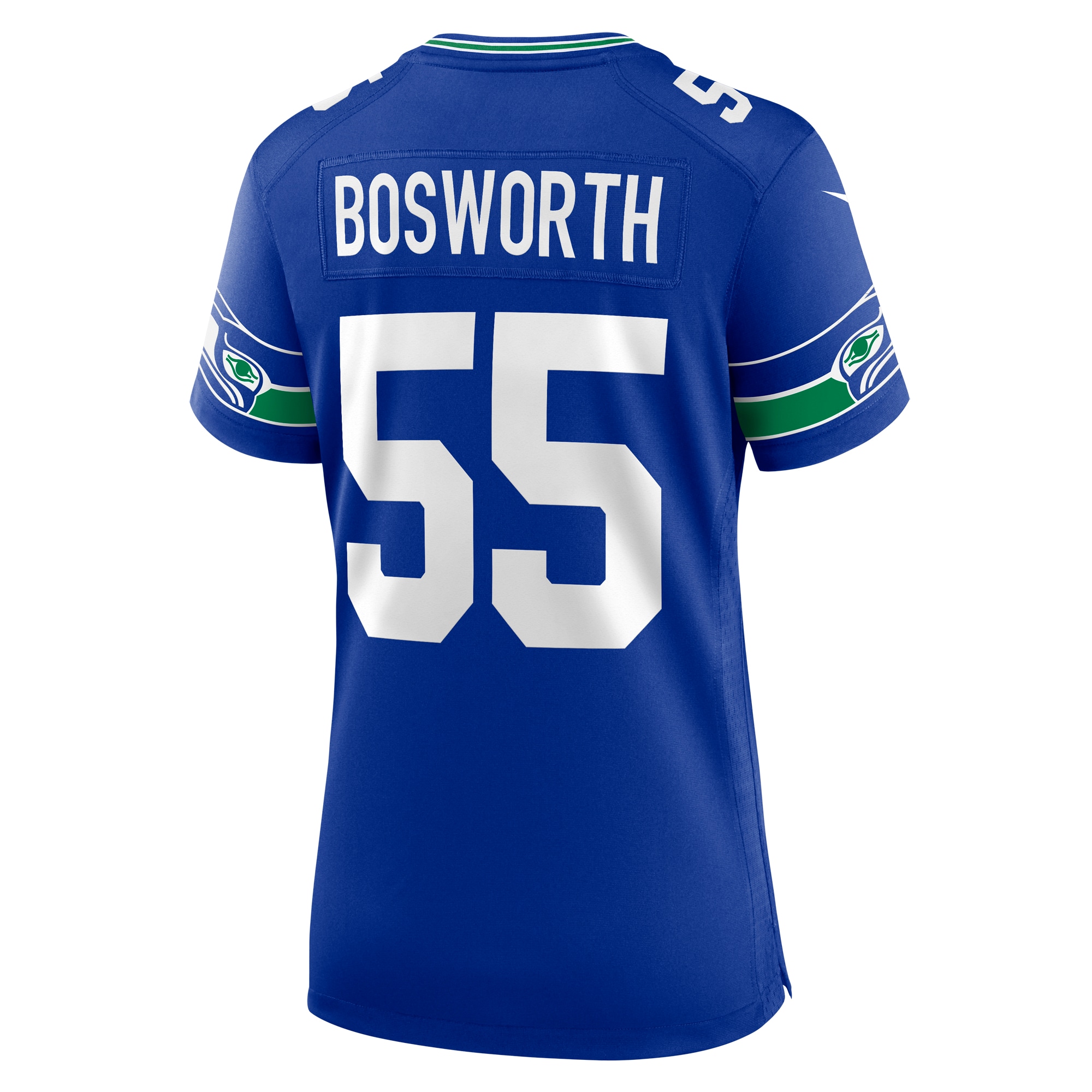 Women's Seattle Seahawks Brian Bosworth Royal Throwback Retired Player Game Jersey JS9426 nicesnker - Image 3