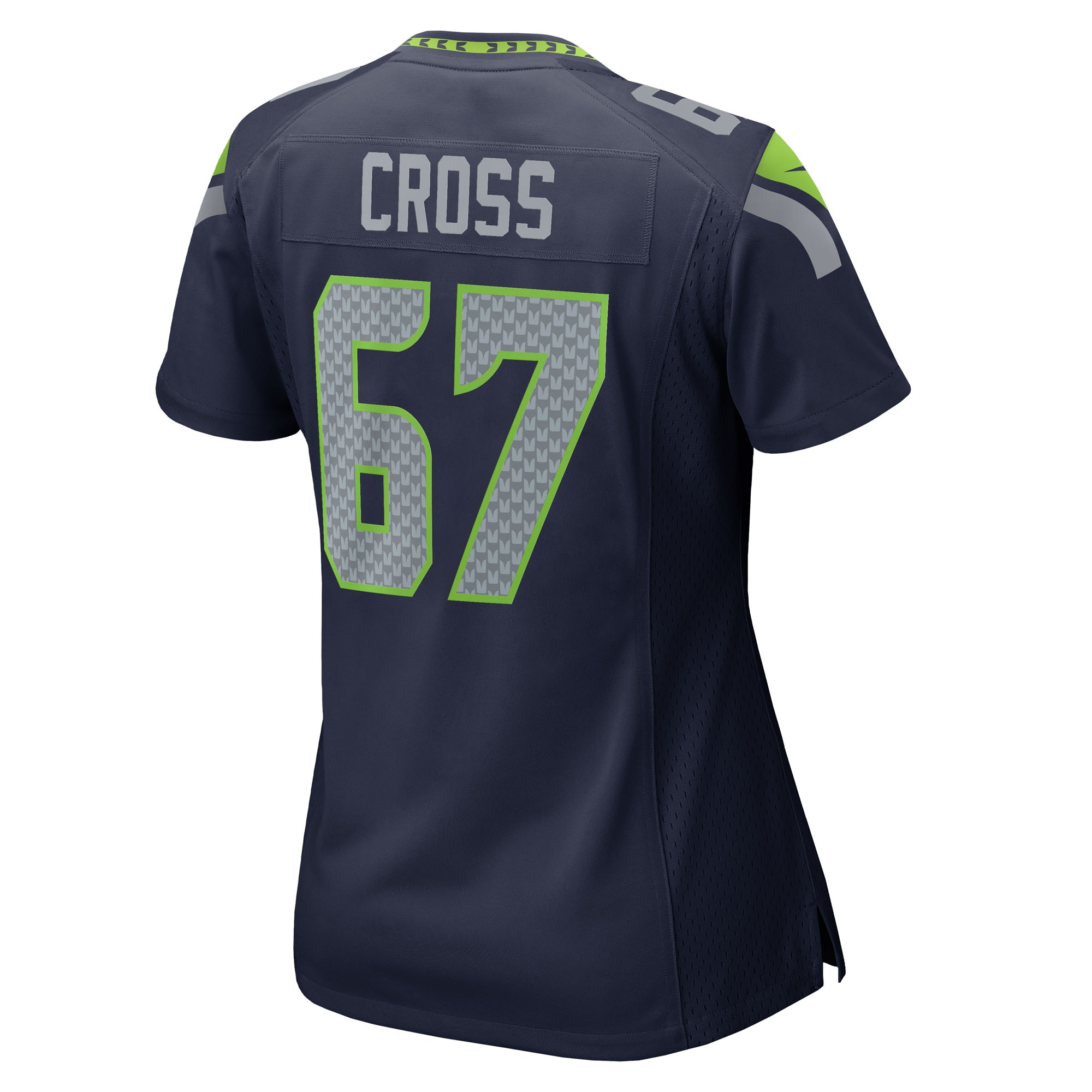 Women's Seattle Seahawks Charles Cross College Navy Team Game Jersey JS5650 nicesnker - Image 3