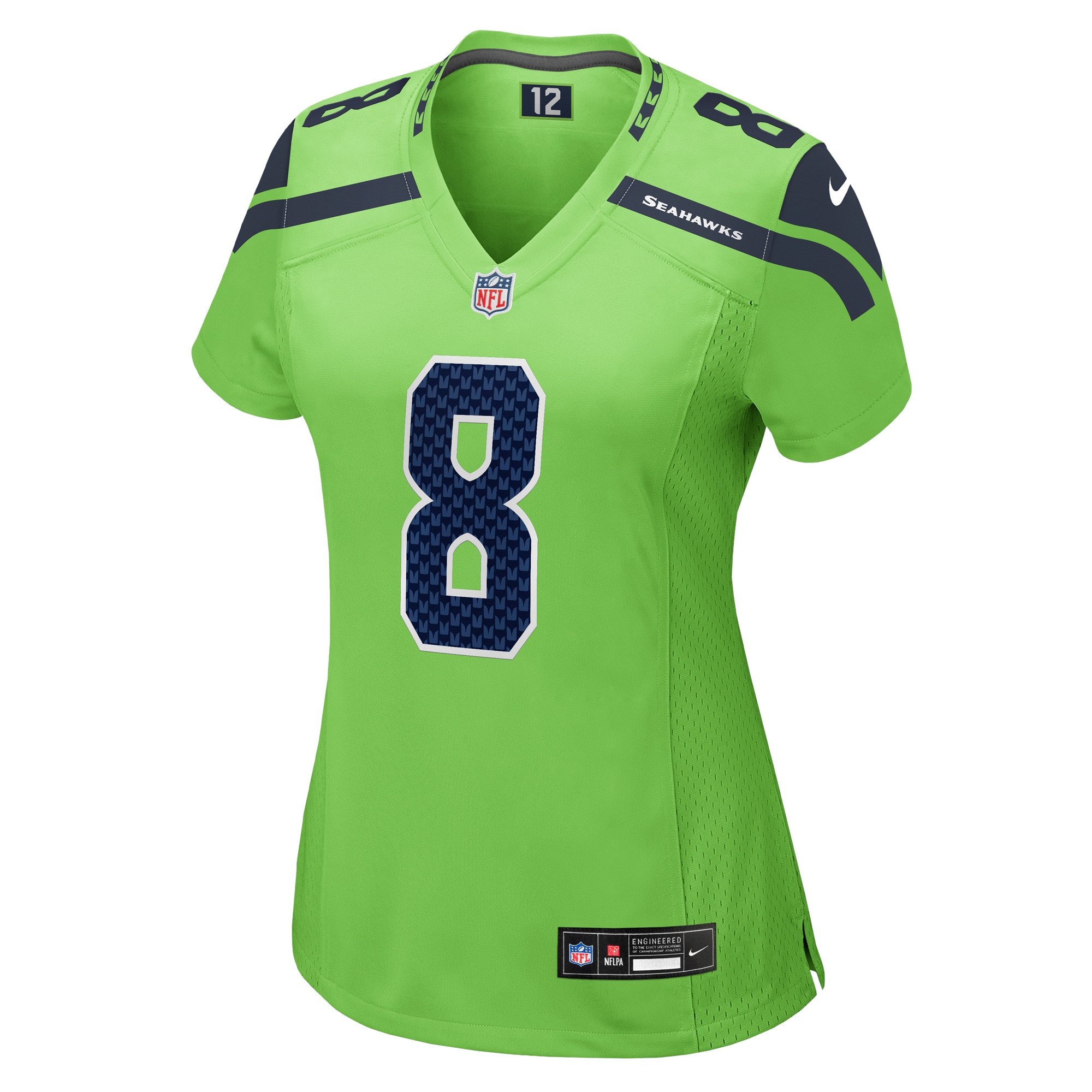 Women's Seattle Seahawks Coby Bryant Neon Green Game Jersey JS1605 nicesnker - Image 2