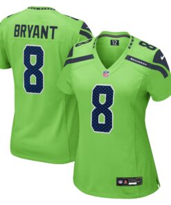 Women's Seattle Seahawks Coby Bryant Neon Green Game Jersey JS1605 nicesnker