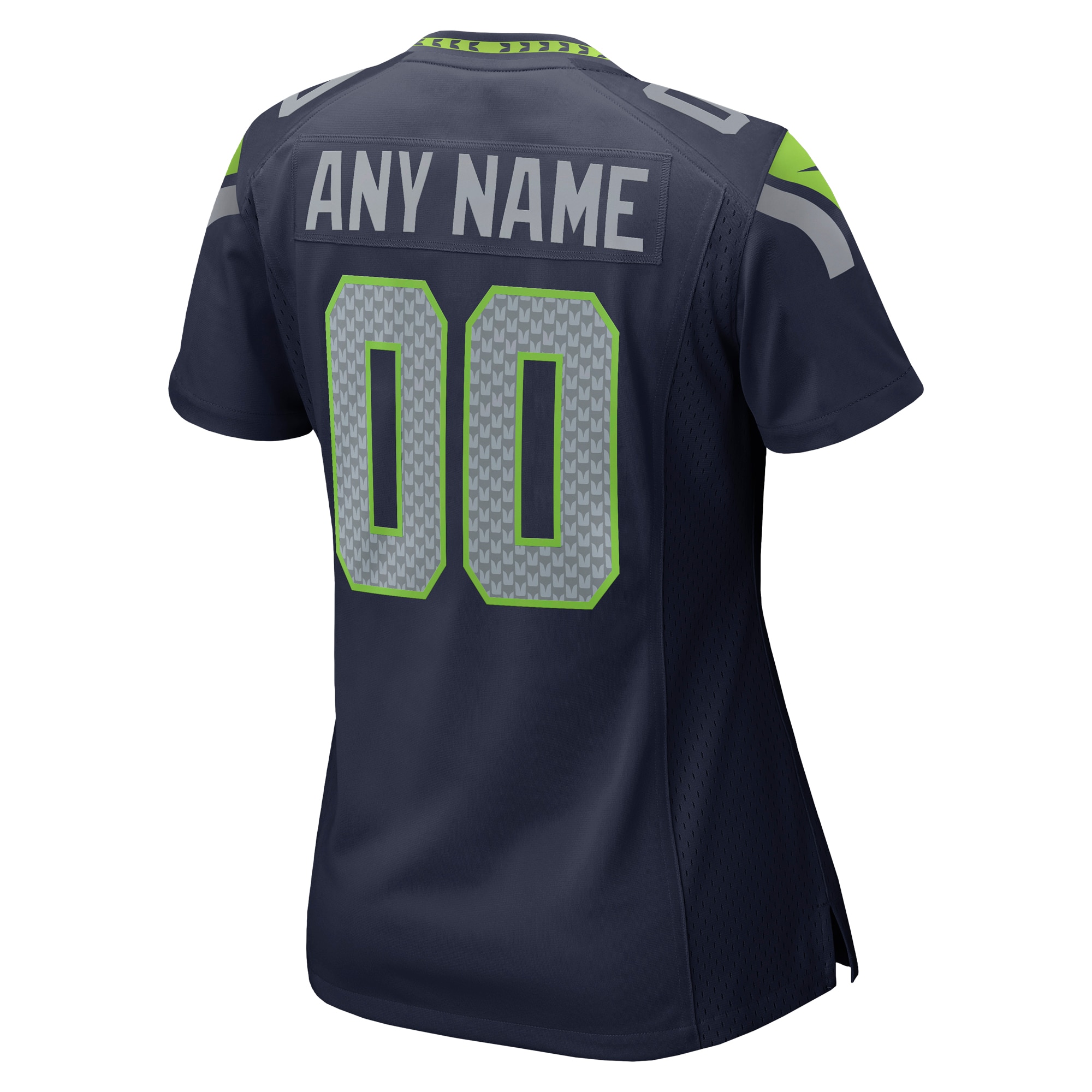 Women's Seattle Seahawks College Navy Custom Game Jersey JS6496 nicesnker - Image 3
