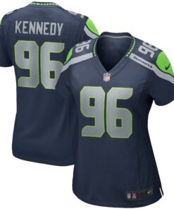 Women's Seattle Seahawks Cortez Kennedy College Navy Game Retired Player Jersey JS4744 nicesnker
