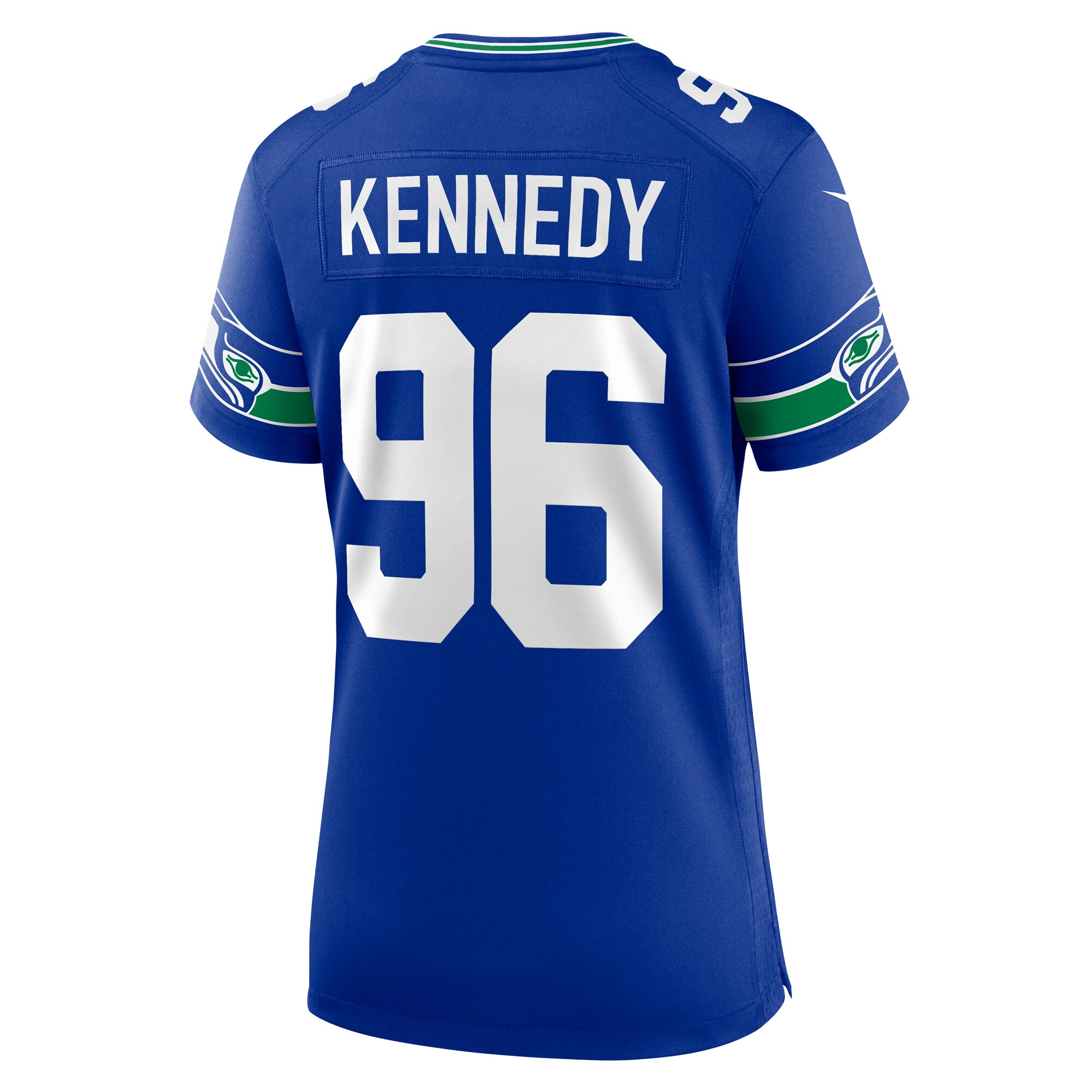 Women's Seattle Seahawks Cortez Kennedy Royal Throwback Player Game Jersey JS6122 nicesnker - Image 3