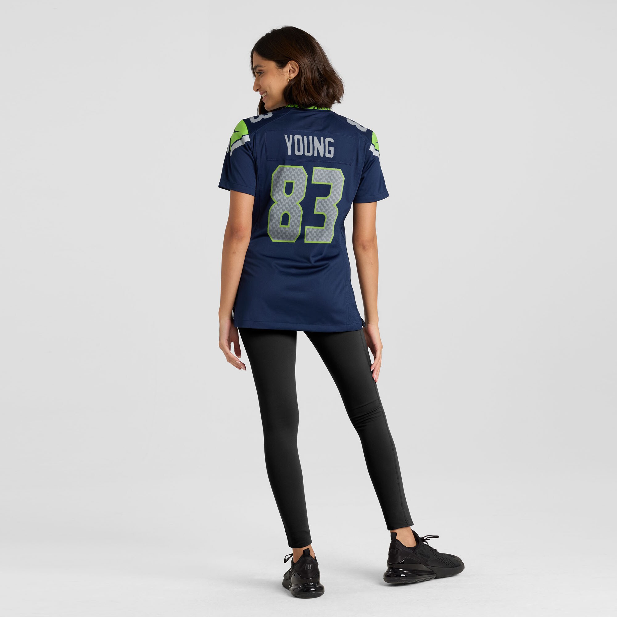 Women's Seattle Seahawks Dareke Young College Navy Team Game Jersey JS3479 nicesnker - Image 5