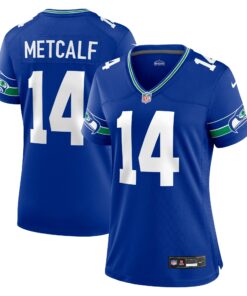 Women's Seattle Seahawks DK Metcalf Royal Player Jersey JS7322 nicesnker