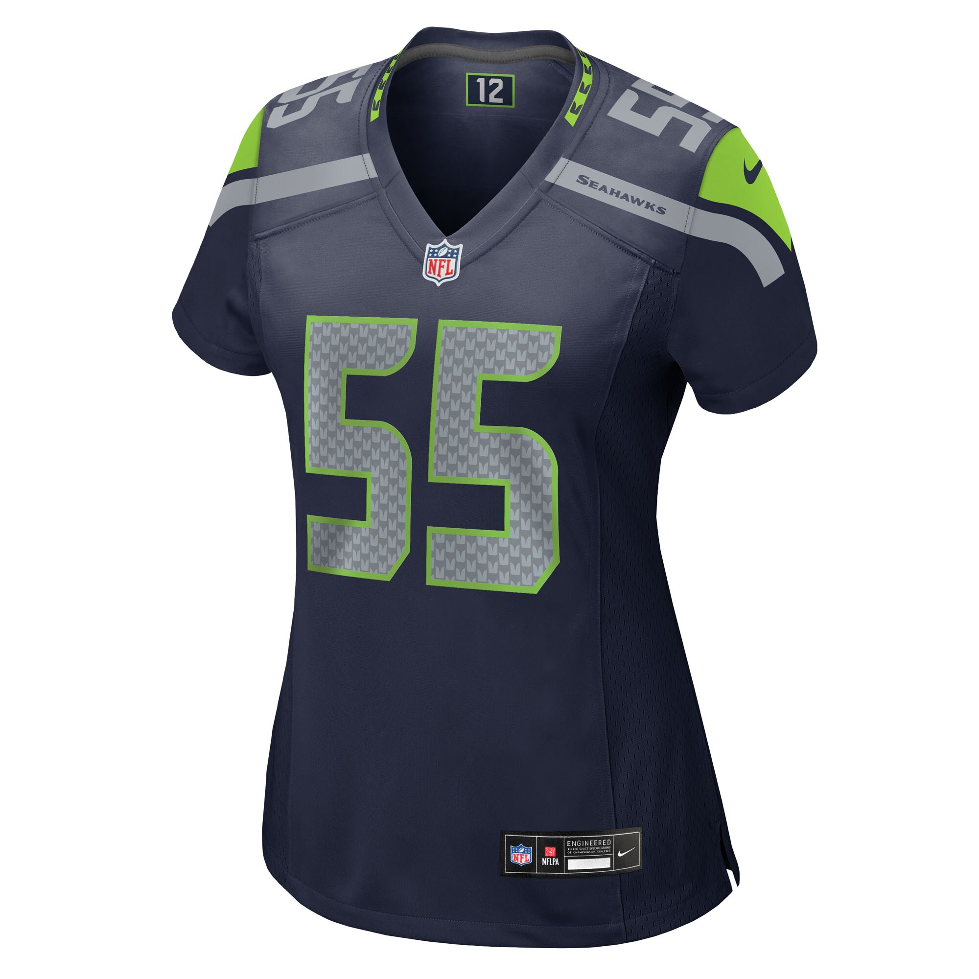 Women's Seattle Seahawks Dre'Mont Jones College Navy Team Game Jersey JS3130 nicesnker - Image 2