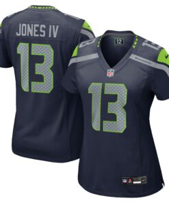 Women's Seattle Seahawks Ernest Jones IV College Navy Game Jersey JS8989 nicesnker