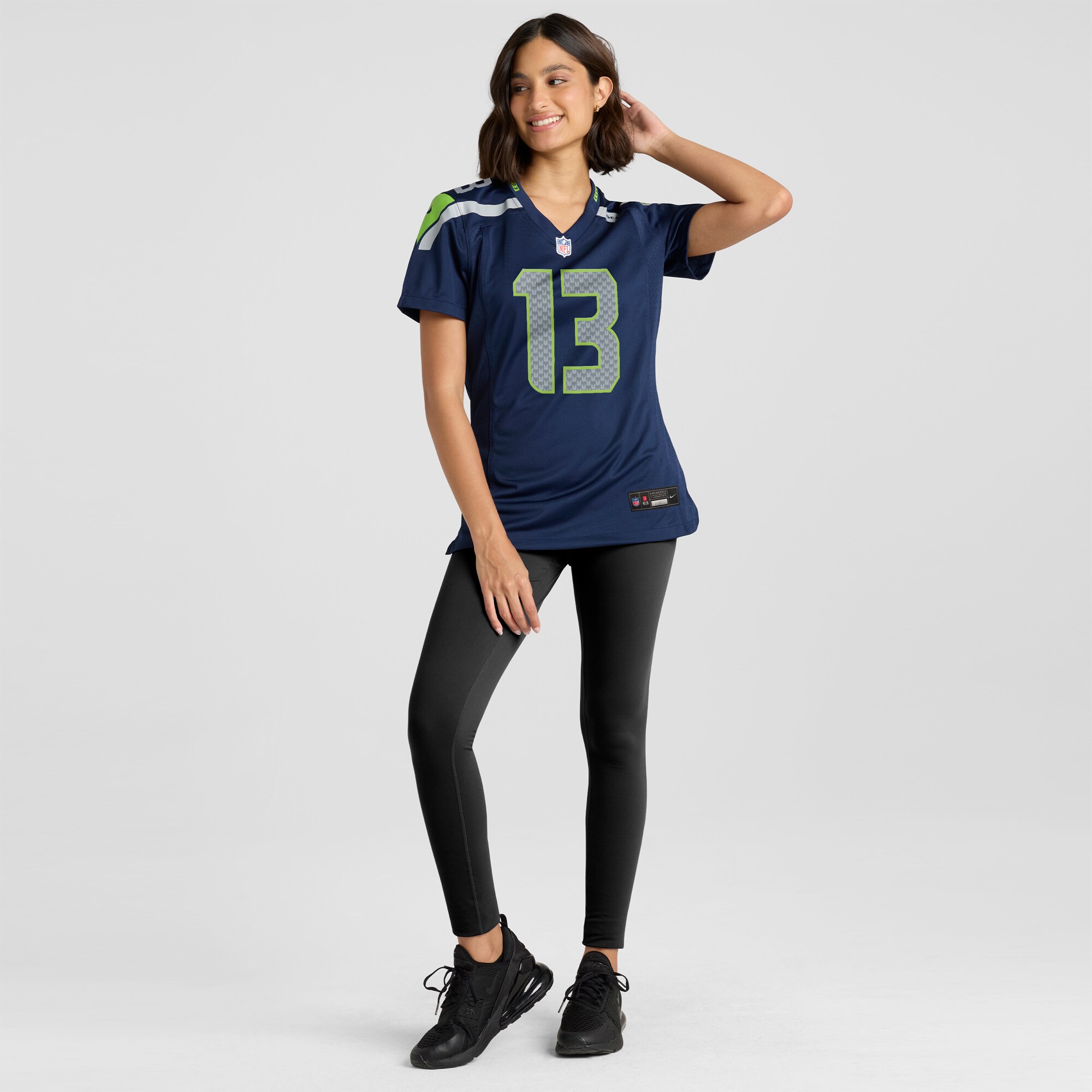 Women's Seattle Seahawks Ernest Jones IV College Navy Game Jersey JS8989 nicesnker - Image 4