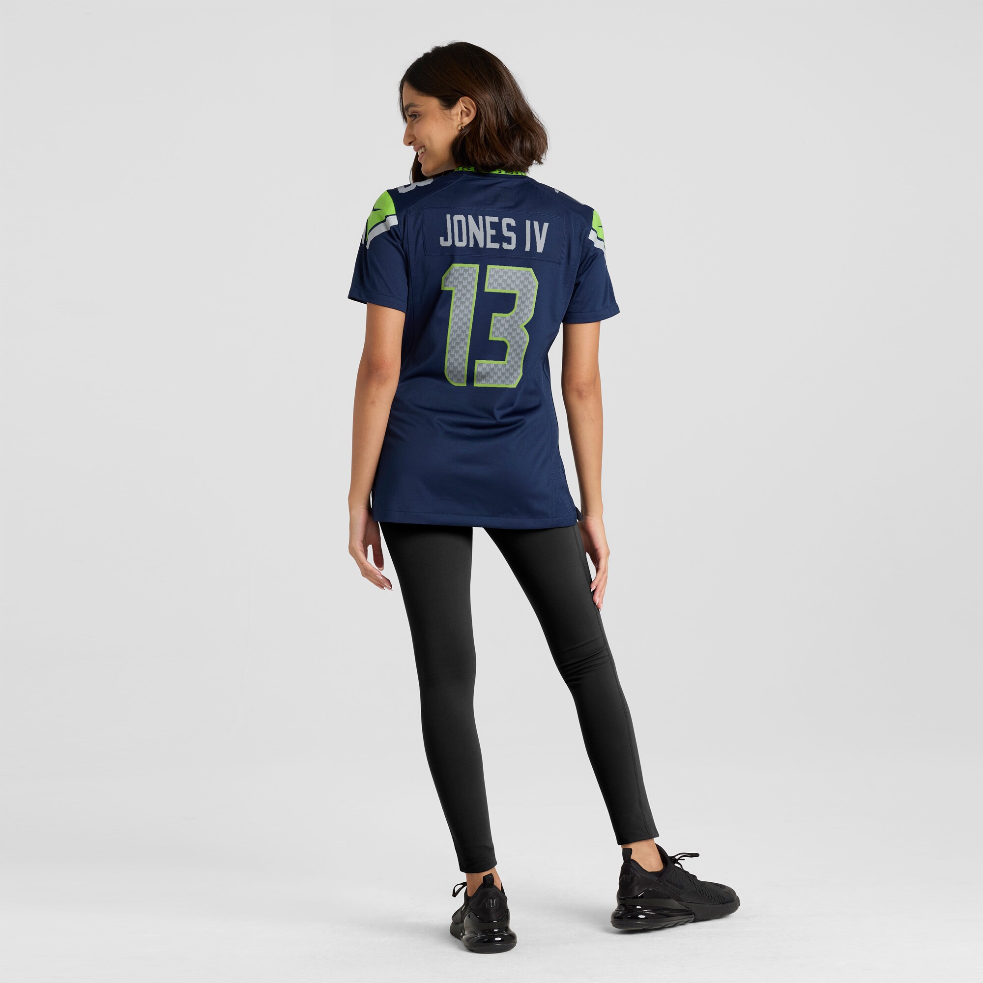 Women's Seattle Seahawks Ernest Jones IV College Navy Game Jersey JS8989 nicesnker - Image 5