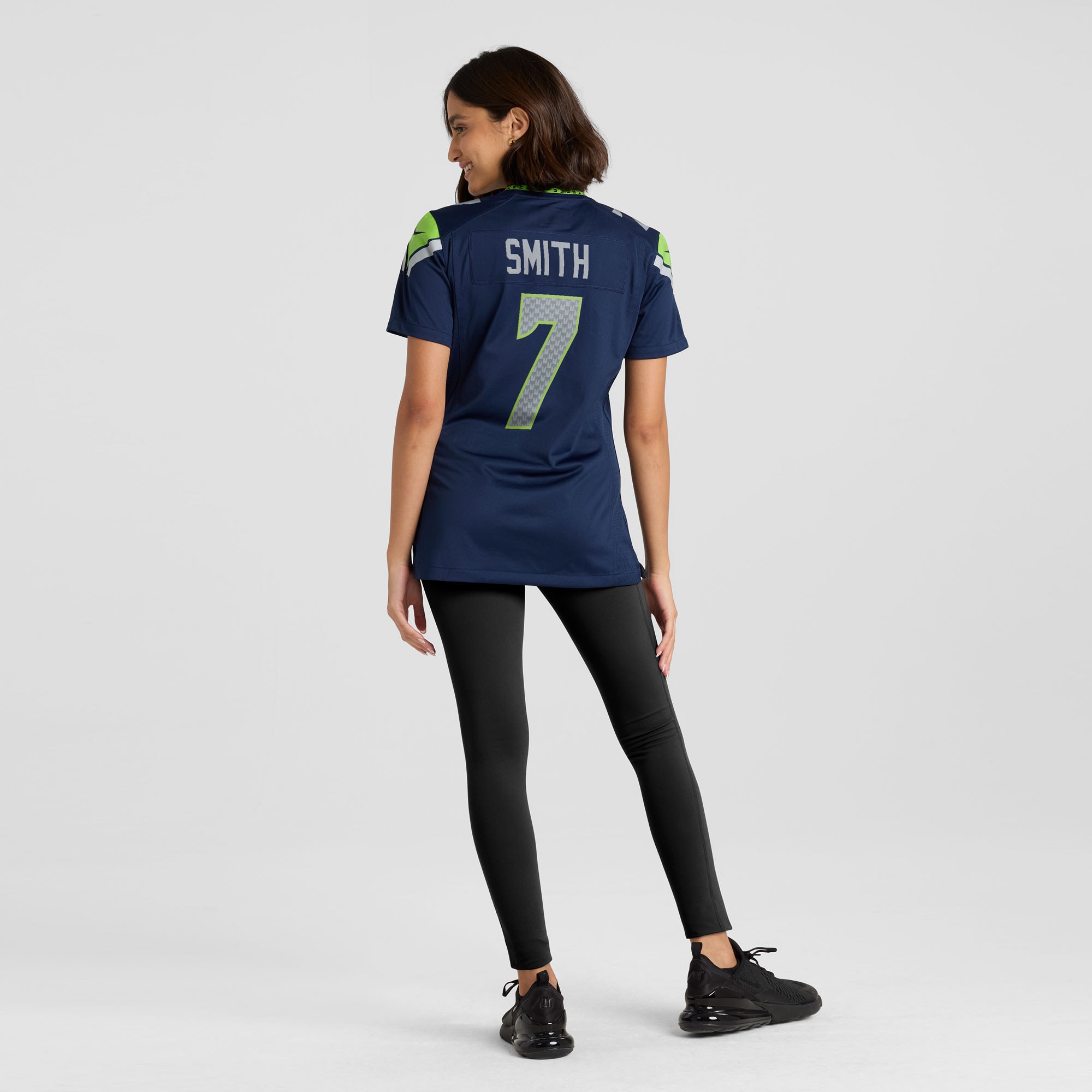 Women's Seattle Seahawks Geno Smith College Navy Team Game Jersey JS2653 nicesnker - Image 5