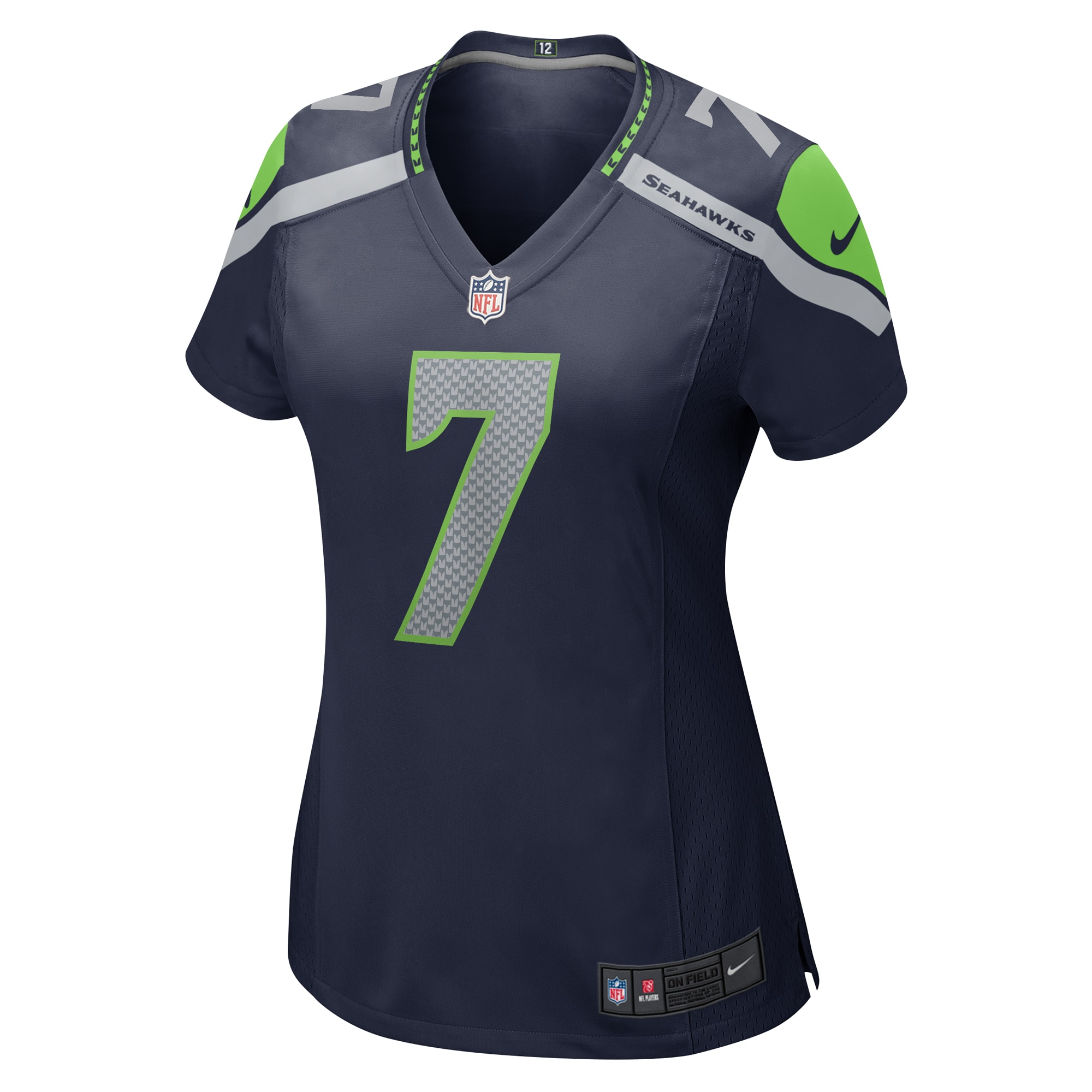 Women's Seattle Seahawks Geno Smith Navy Player Jersey JS1207 nicesnker - Image 2