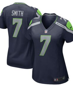 Women's Seattle Seahawks Geno Smith Navy Player Jersey JS1207 nicesnker