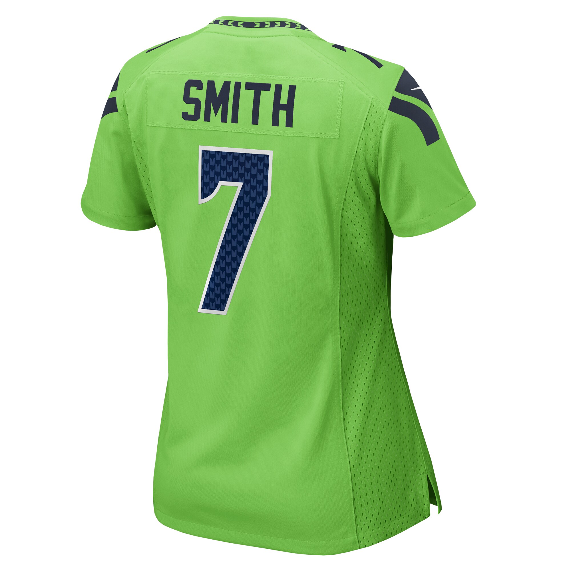 Women's Seattle Seahawks Geno Smith Neon Green Game Jersey JS3431 nicesnker - Image 3