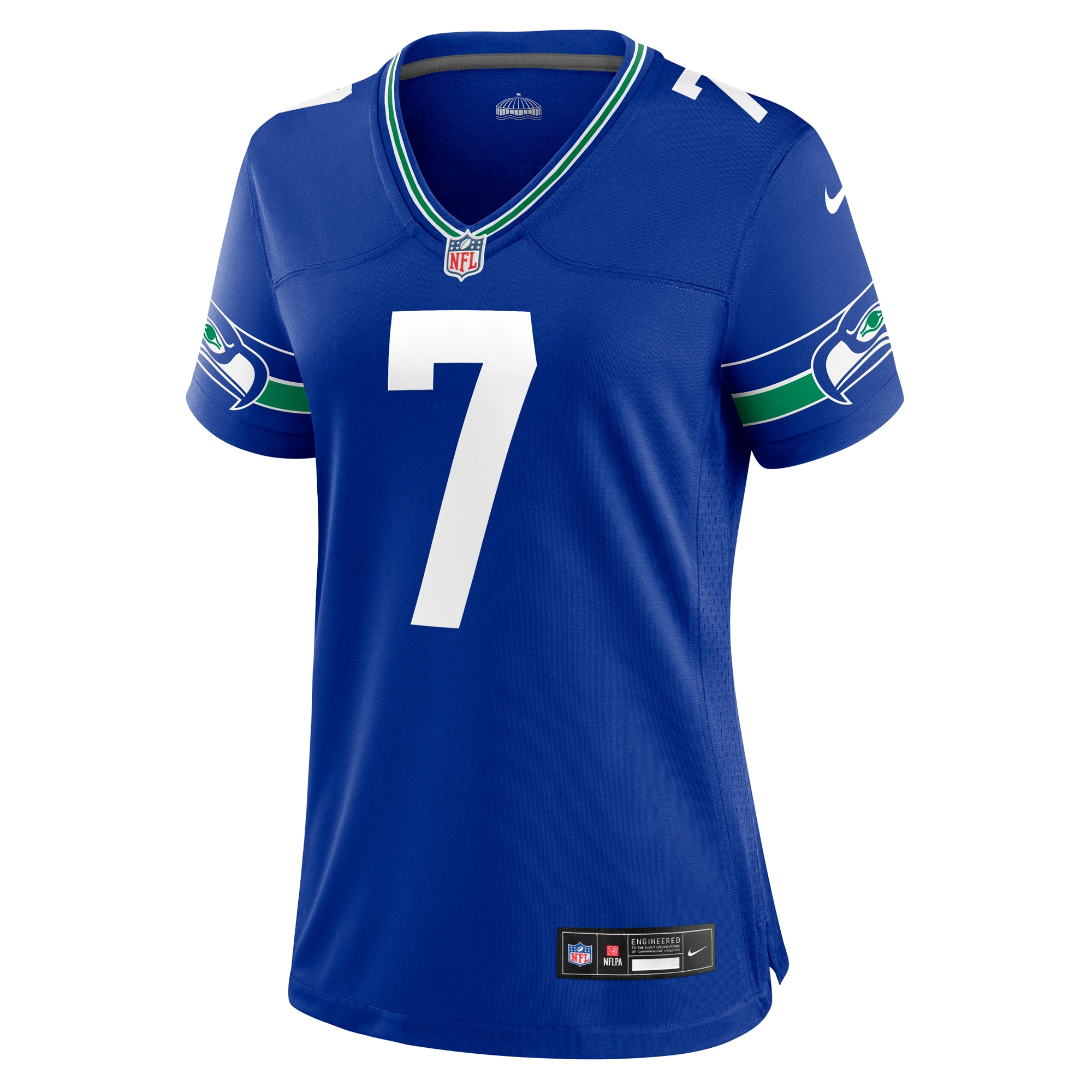 Women's Seattle Seahawks Geno Smith Royal Player Jersey JS5730 nicesnker - Image 2