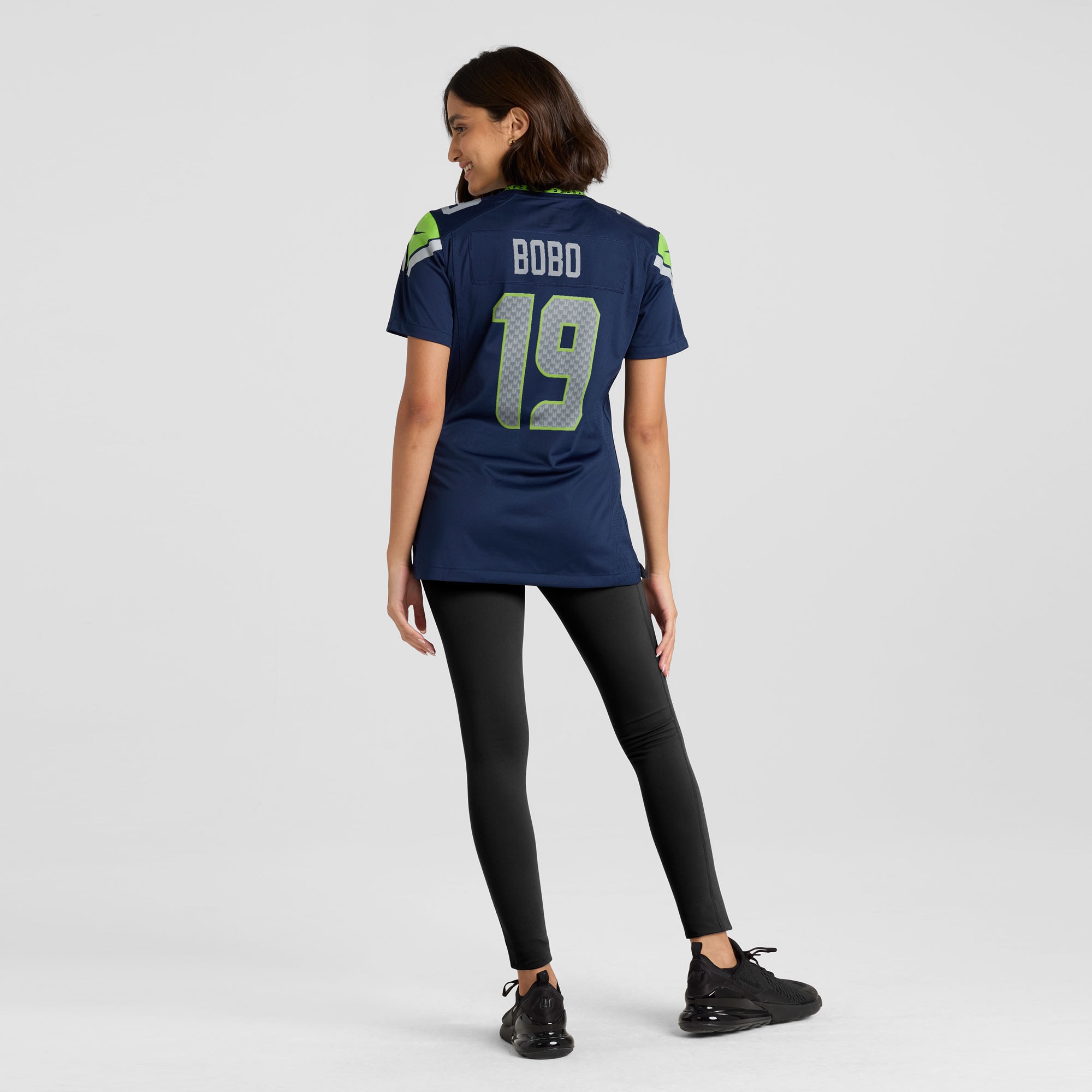 Women's Seattle Seahawks Jake Bobo College Navy Team Game Jersey JS3924 nicesnker - Image 5