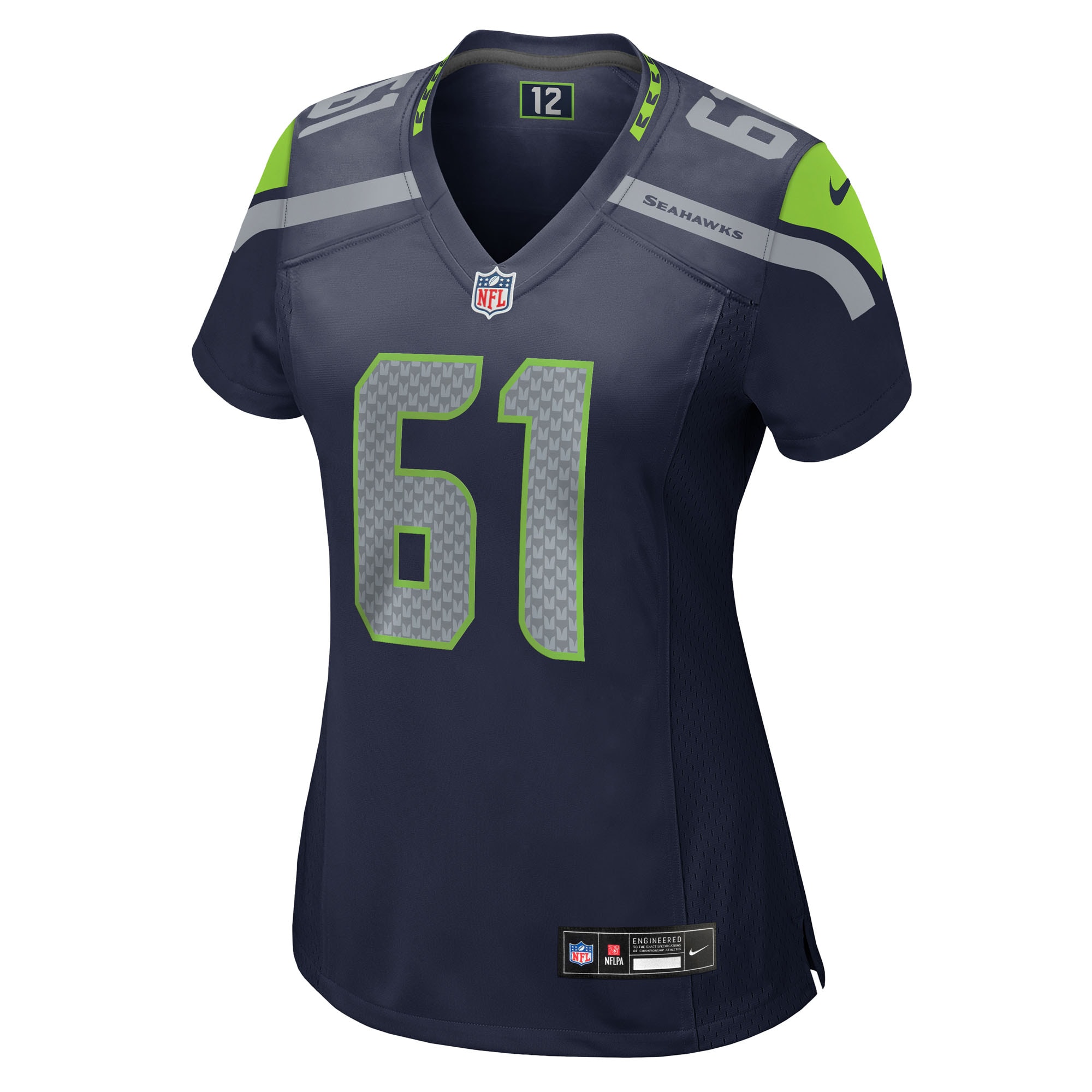 Women's Seattle Seahawks Jalen Sundell College Navy Team Game Jersey JS7343 nicesnker - Image 2