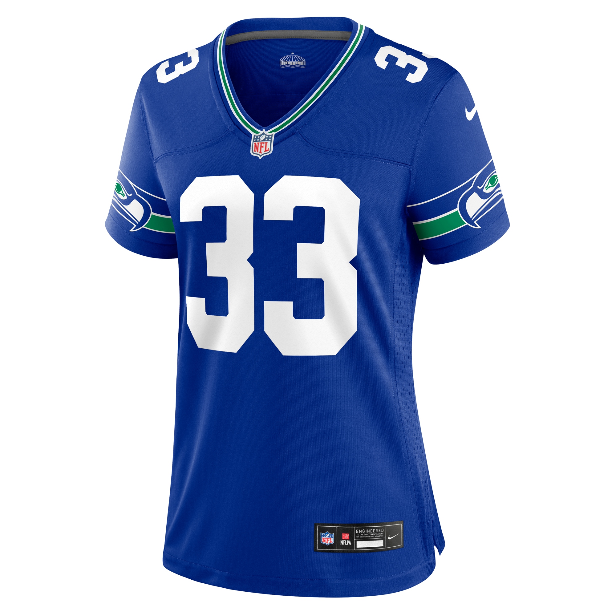 Women's Seattle Seahawks Jamal Adams Royal Throwback Player Game Jersey JS4647 nicesnker - Image 2