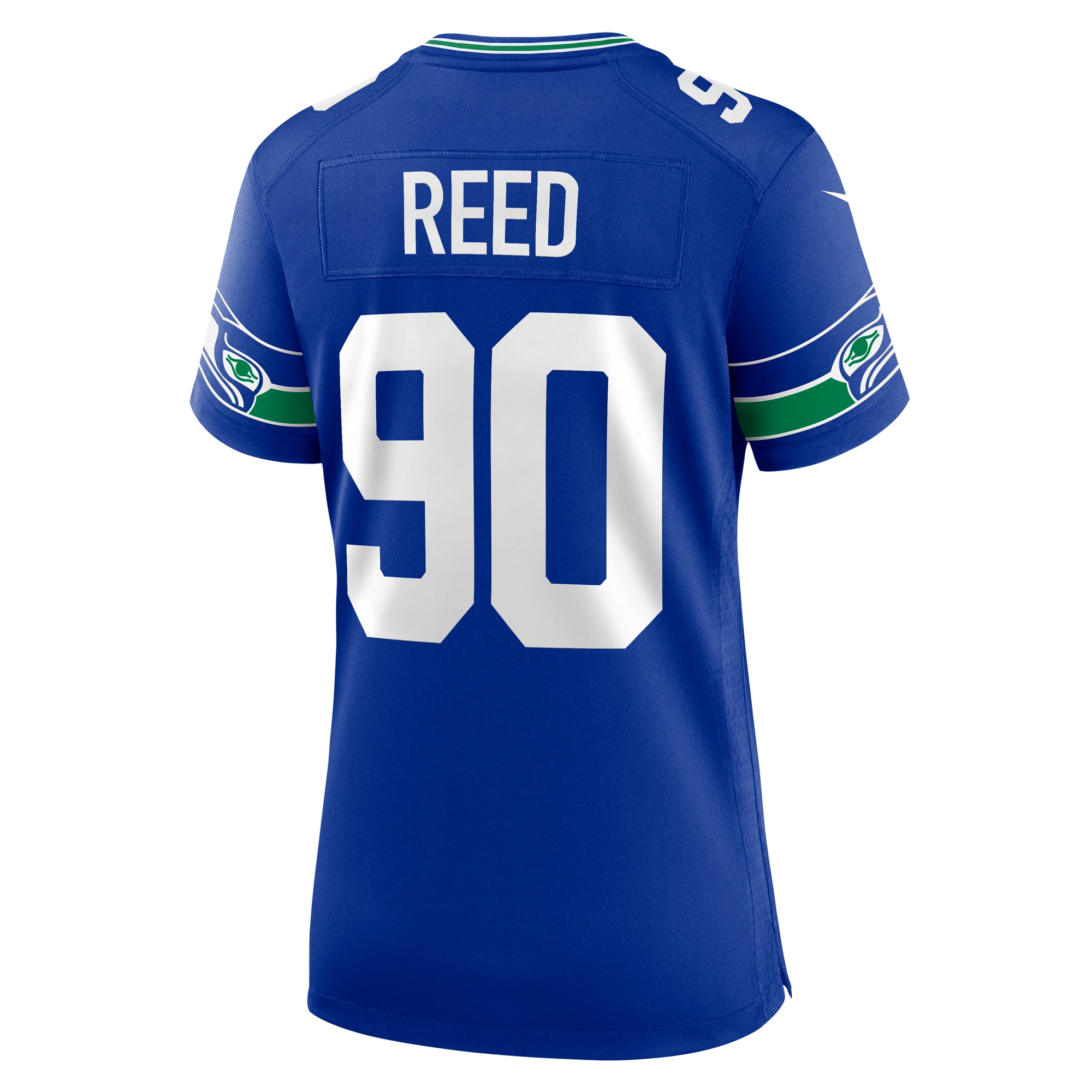 Women's Seattle Seahawks Jarran Reed Royal Throwback Player Game Jersey JS5972 nicesnker - Image 3