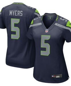 Women's Seattle Seahawks Jason Myers College Navy Team Game Jersey JS5988 nicesnker