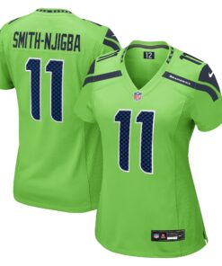 Women's Seattle Seahawks Jaxon Smith-Njigba Neon Green Game Jersey JS8970 nicesnker