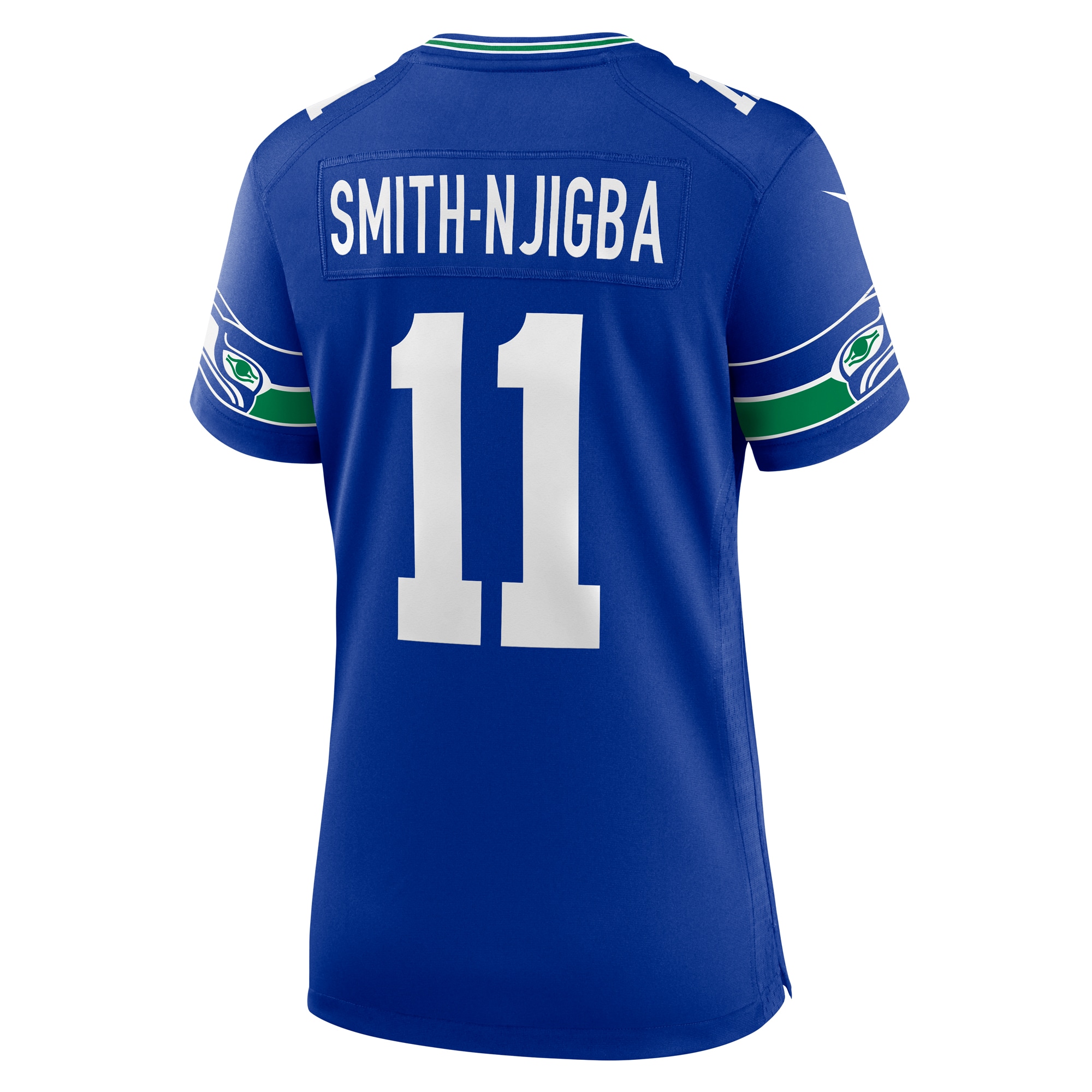 Women's Seattle Seahawks Jaxon Smith-Njigba Royal Throwback Player Game Jersey JS6529 nicesnker - Image 3