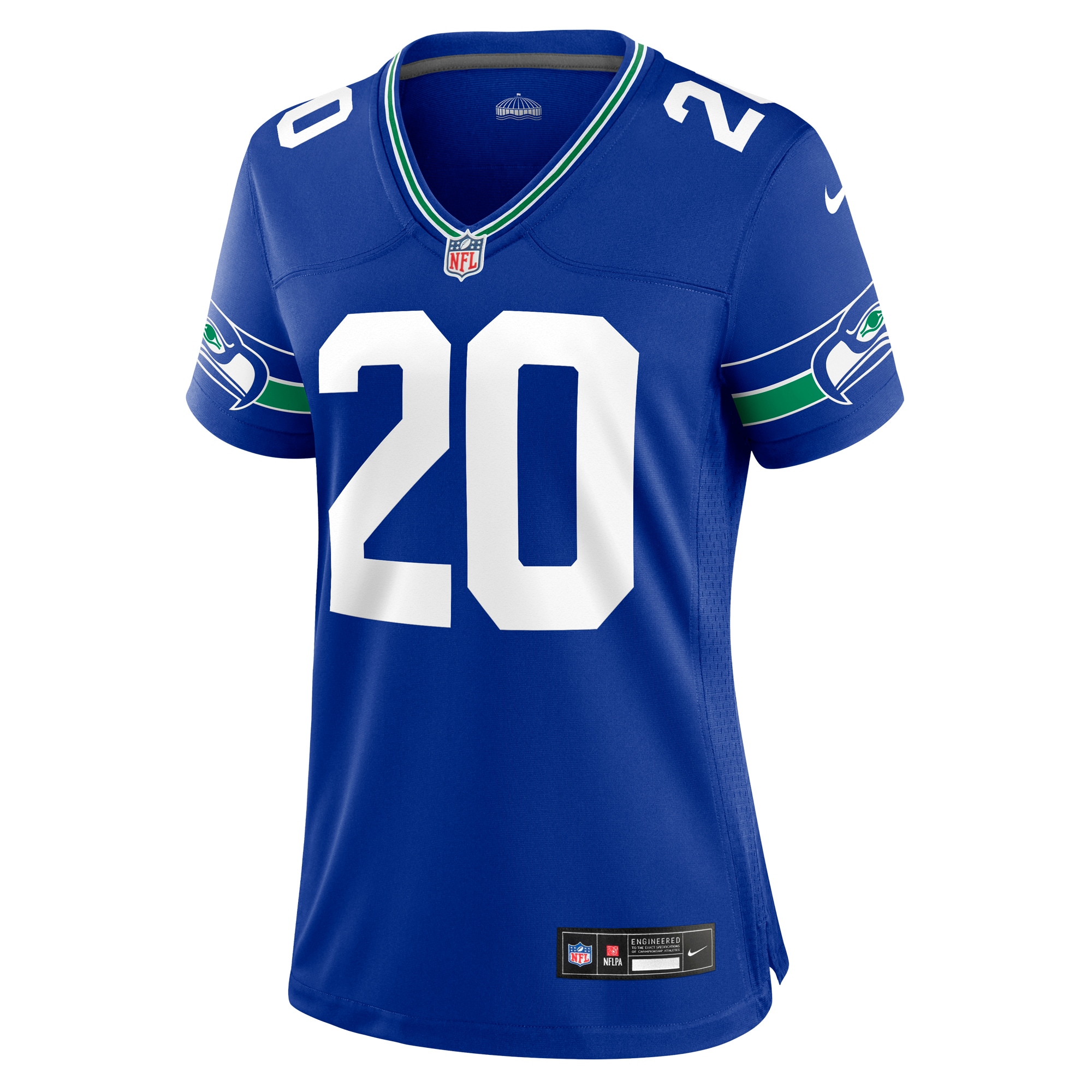 Women's Seattle Seahawks Julian Love Royal Throwback Player Game Jersey JS6520 nicesnker - Image 2