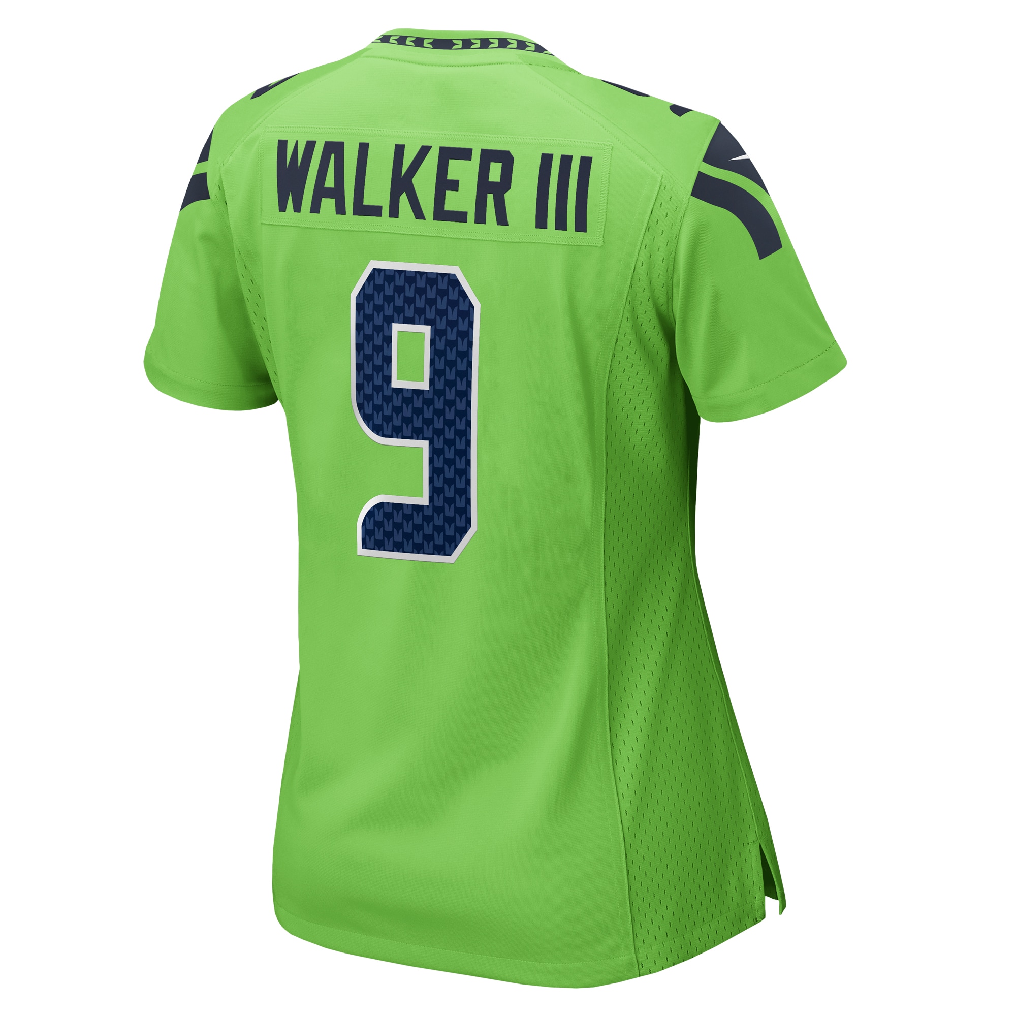 Women's Seattle Seahawks Kenneth Walker III Neon Green Game Jersey JS7706 nicesnker - Image 3