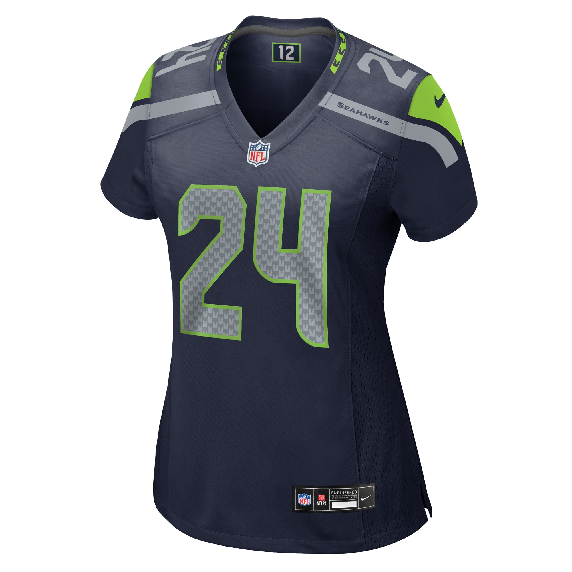 Women's Seattle Seahawks K'Von Wallace College Navy Game Jersey JS5409 nicesnker - Image 2