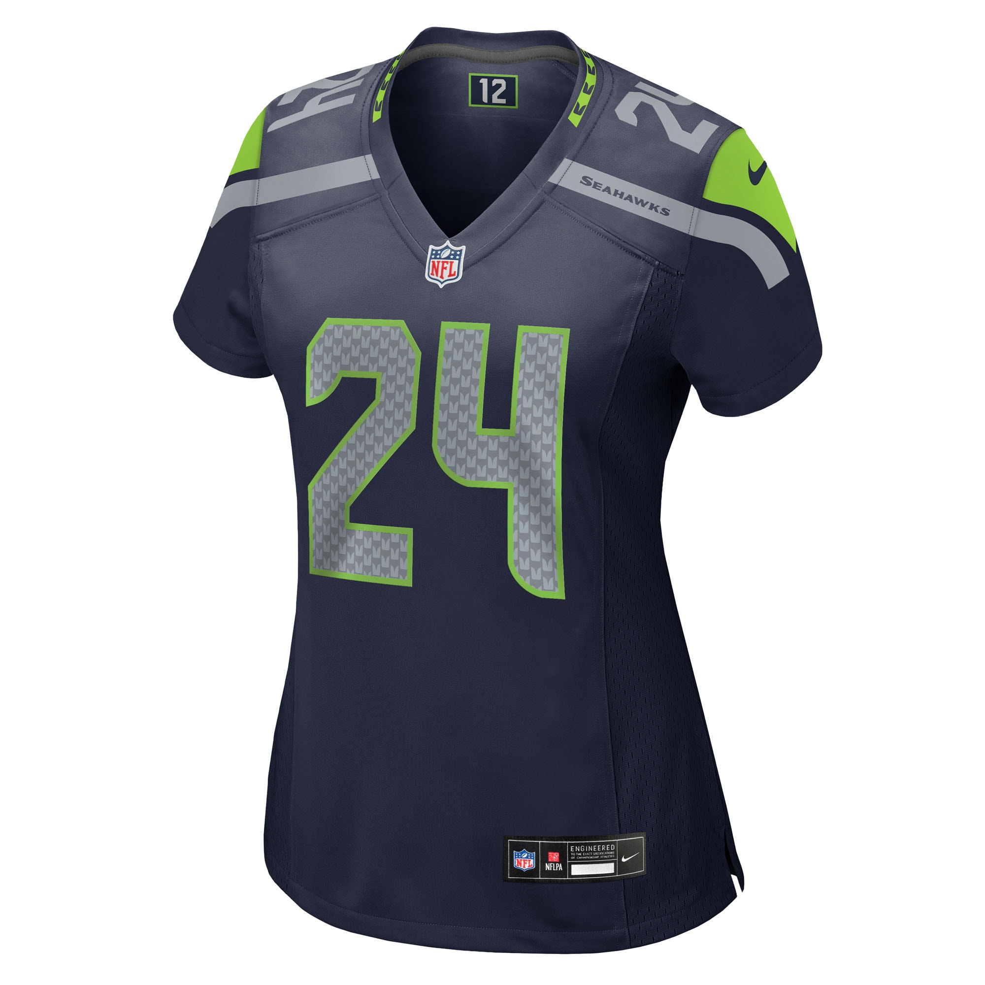 Women's Seattle Seahawks K'Von Wallace College Navy Team Game Jersey JS9164 nicesnker - Image 2