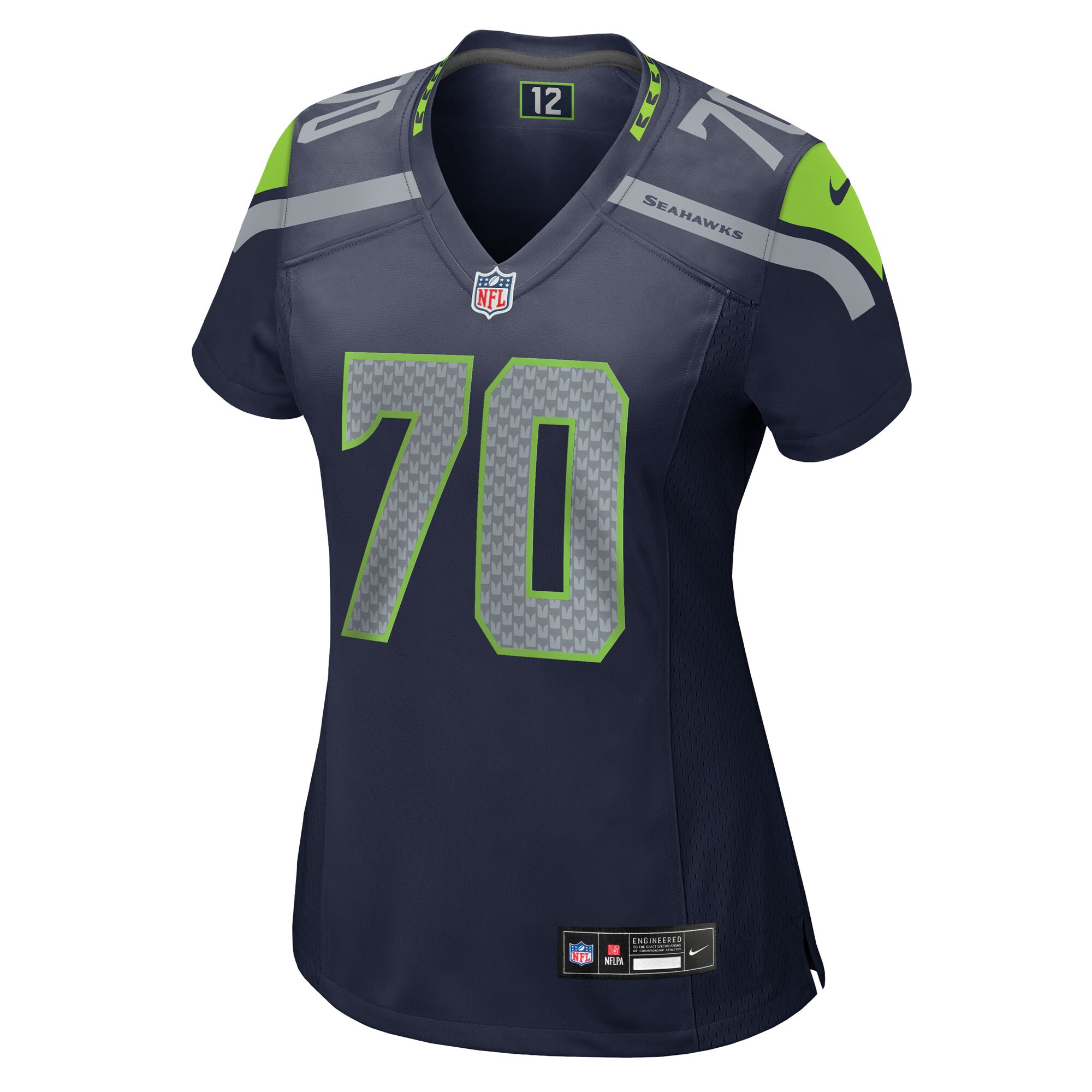 Women's Seattle Seahawks Laken Tomlinson College Navy Team Game Jersey JS2677 nicesnker - Image 2