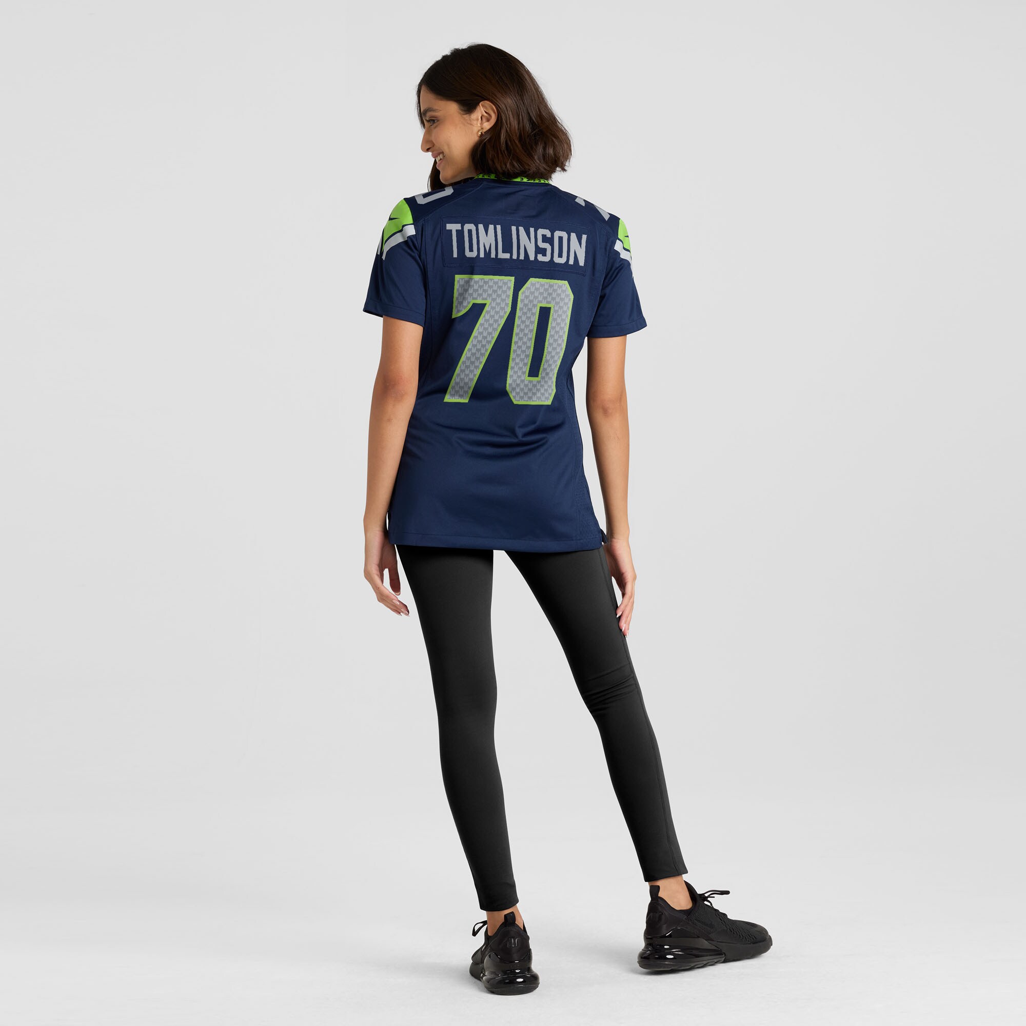 Women's Seattle Seahawks Laken Tomlinson College Navy Team Game Jersey JS2677 nicesnker - Image 5