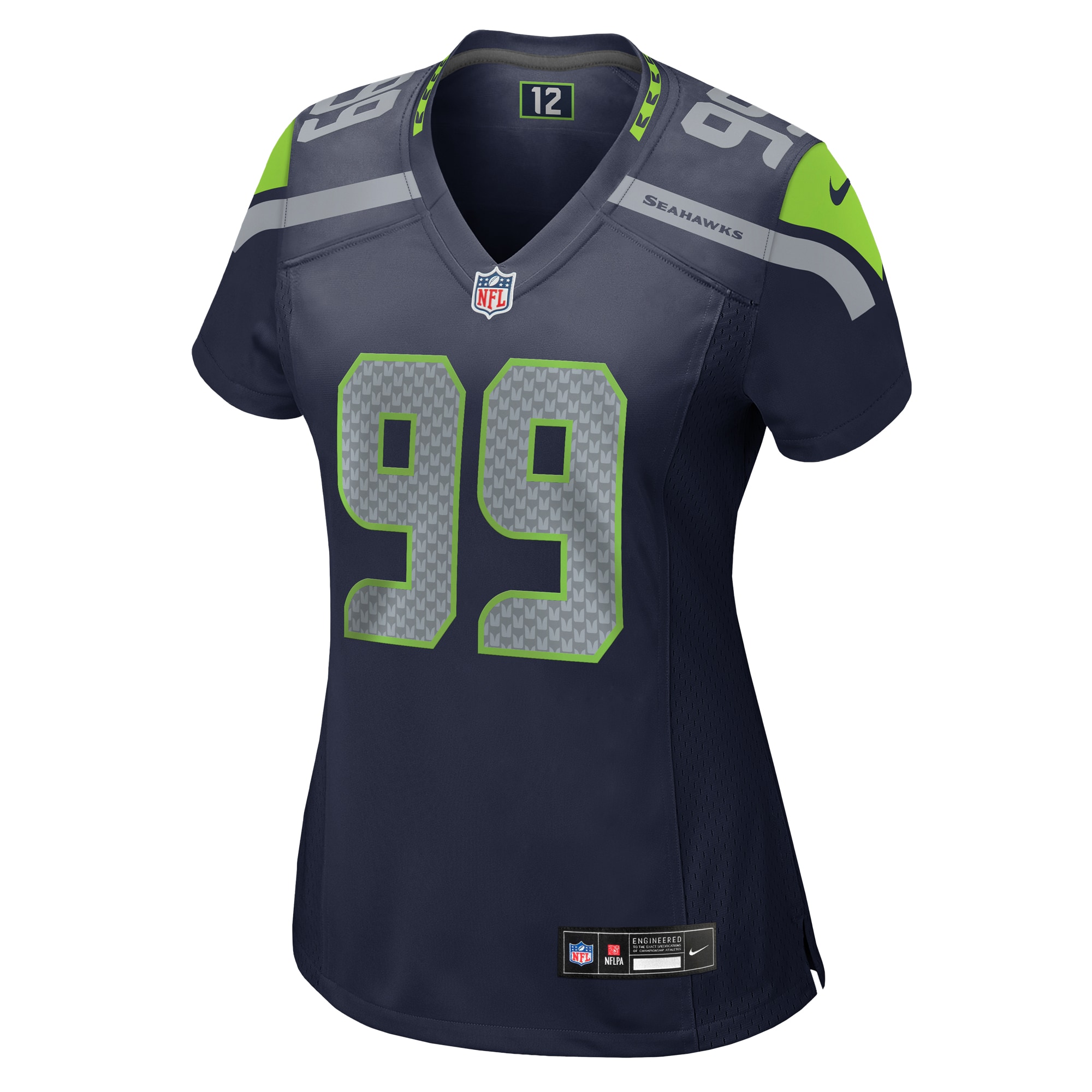 Women's Seattle Seahawks Leonard Williams College Navy Game Jersey JS9960 nicesnker - Image 2