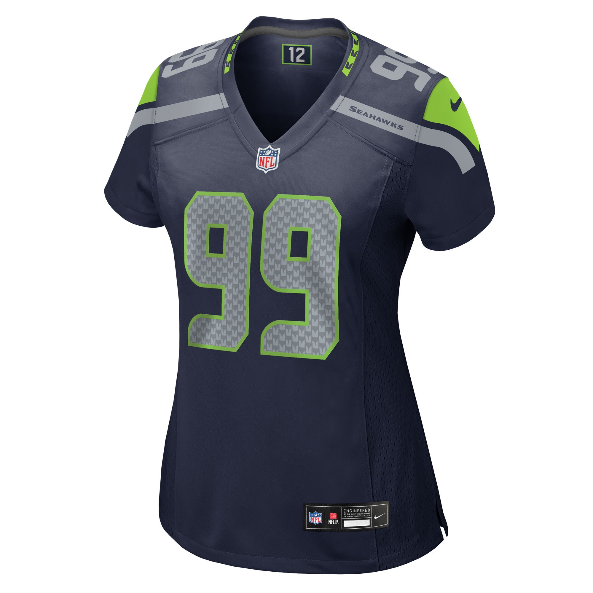 Women's Seattle Seahawks Leonard Williams College Navy Team Game Jersey JS7328 nicesnker - Image 2