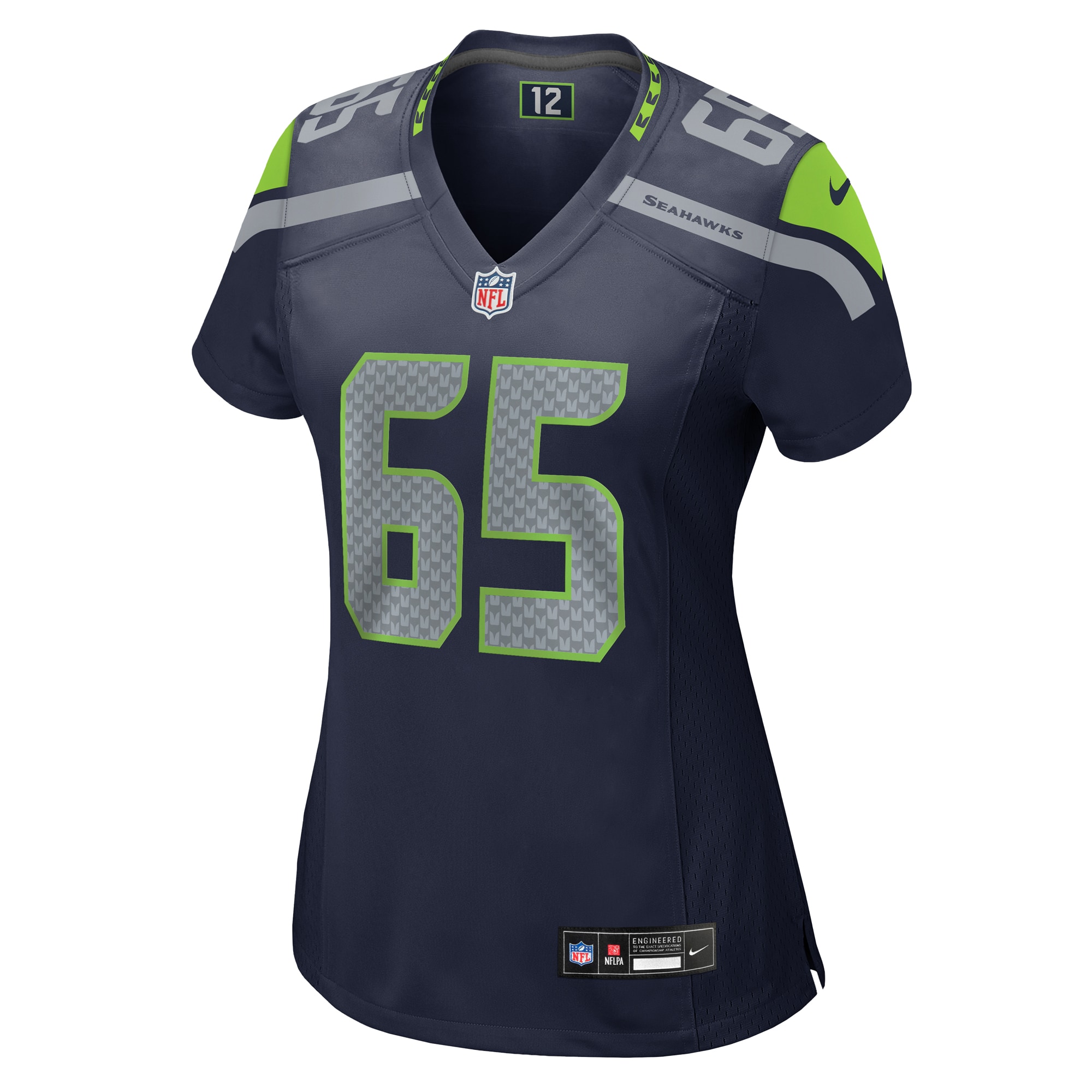 Women's Seattle Seahawks Michael Jerrell College Navy Game Jersey JS8667 nicesnker - Image 2