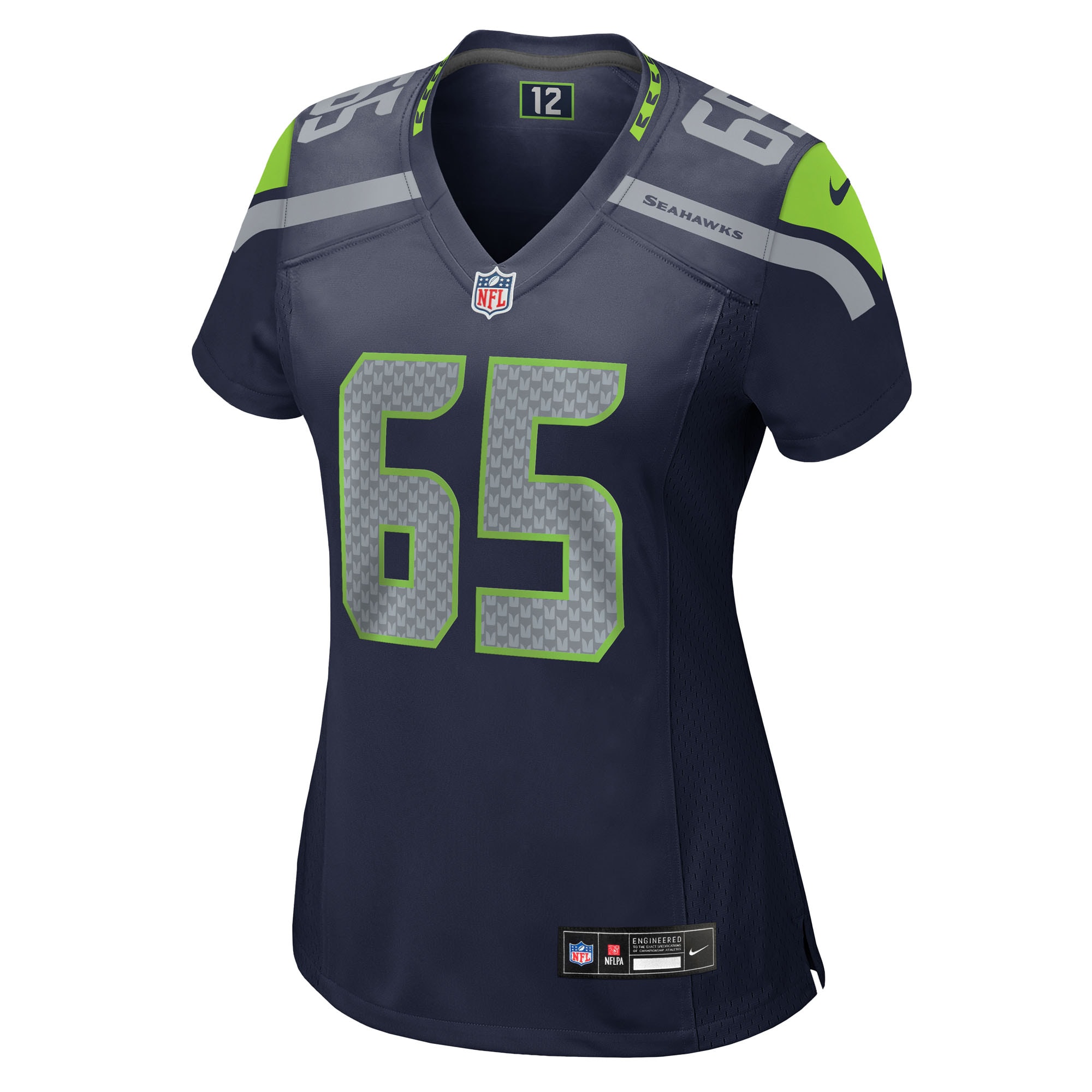 Women's Seattle Seahawks Michael Jerrell College Navy Team Game Jersey JS8040 nicesnker - Image 2