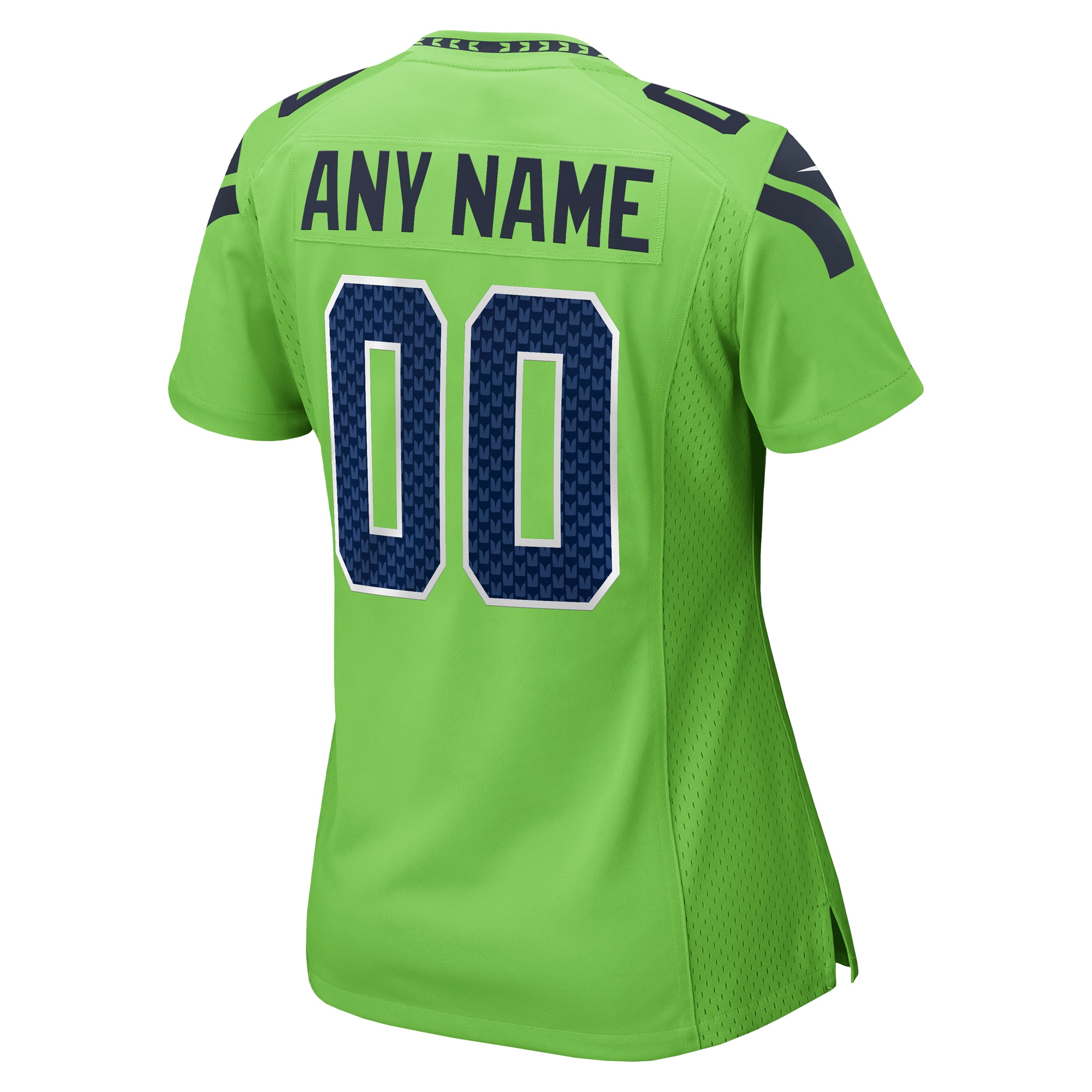 Women's Seattle Seahawks Neon Green Alternate Custom Game Jersey JS3848 nicesnker - Image 3