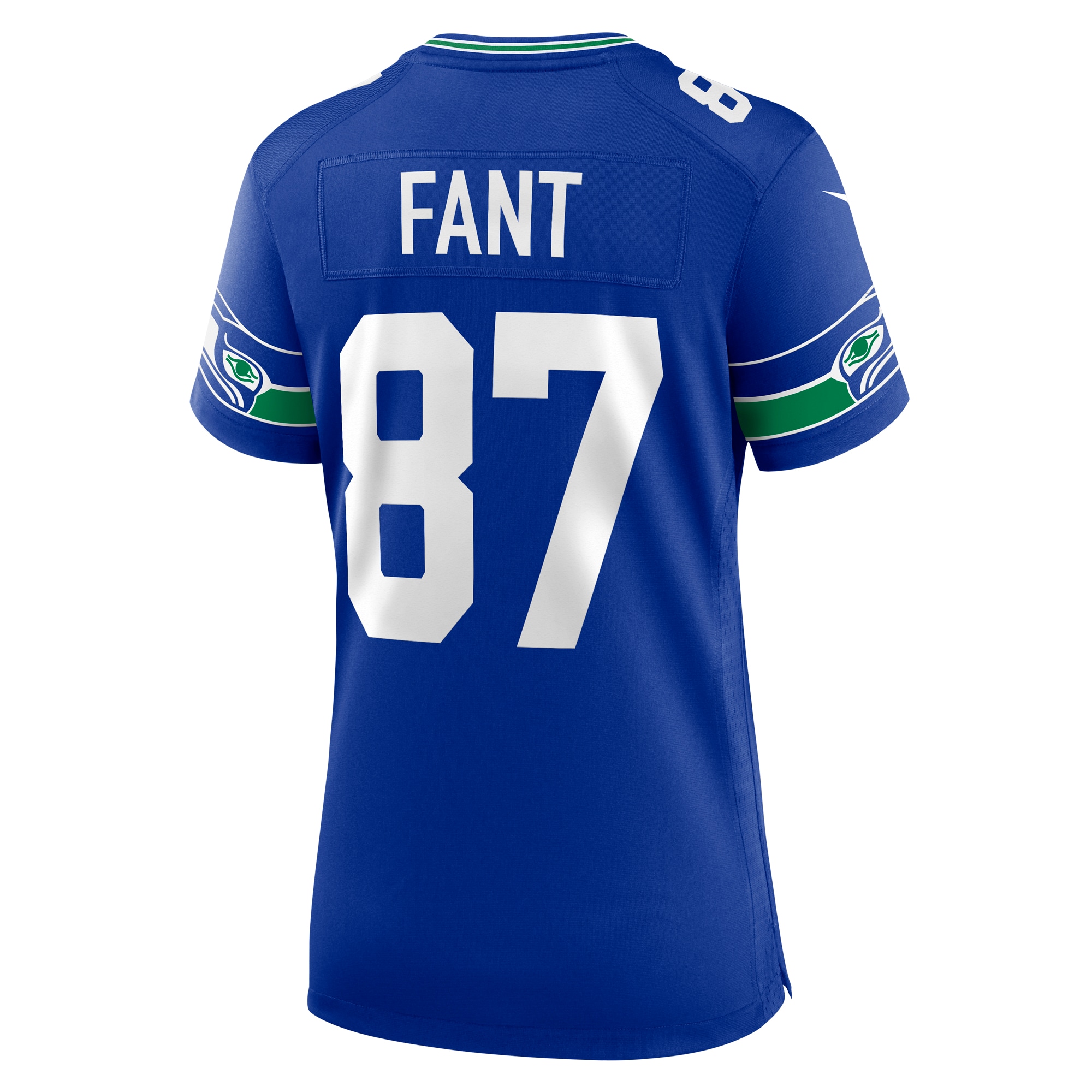 Women's Seattle Seahawks Noah Fant Royal Throwback Player Game Jersey JS5403 nicesnker - Image 3