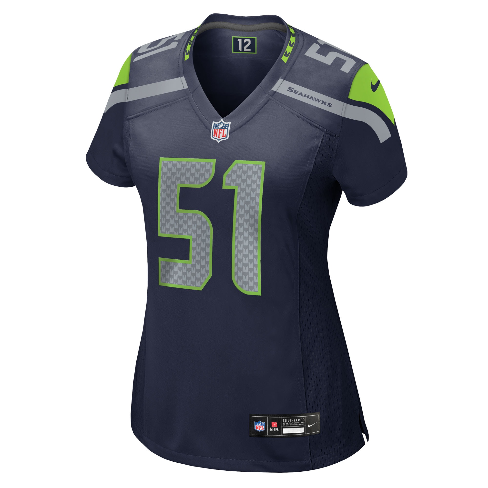 Women's Seattle Seahawks Olu Oluwatimi College Navy Team Game Jersey JS9699 nicesnker - Image 2