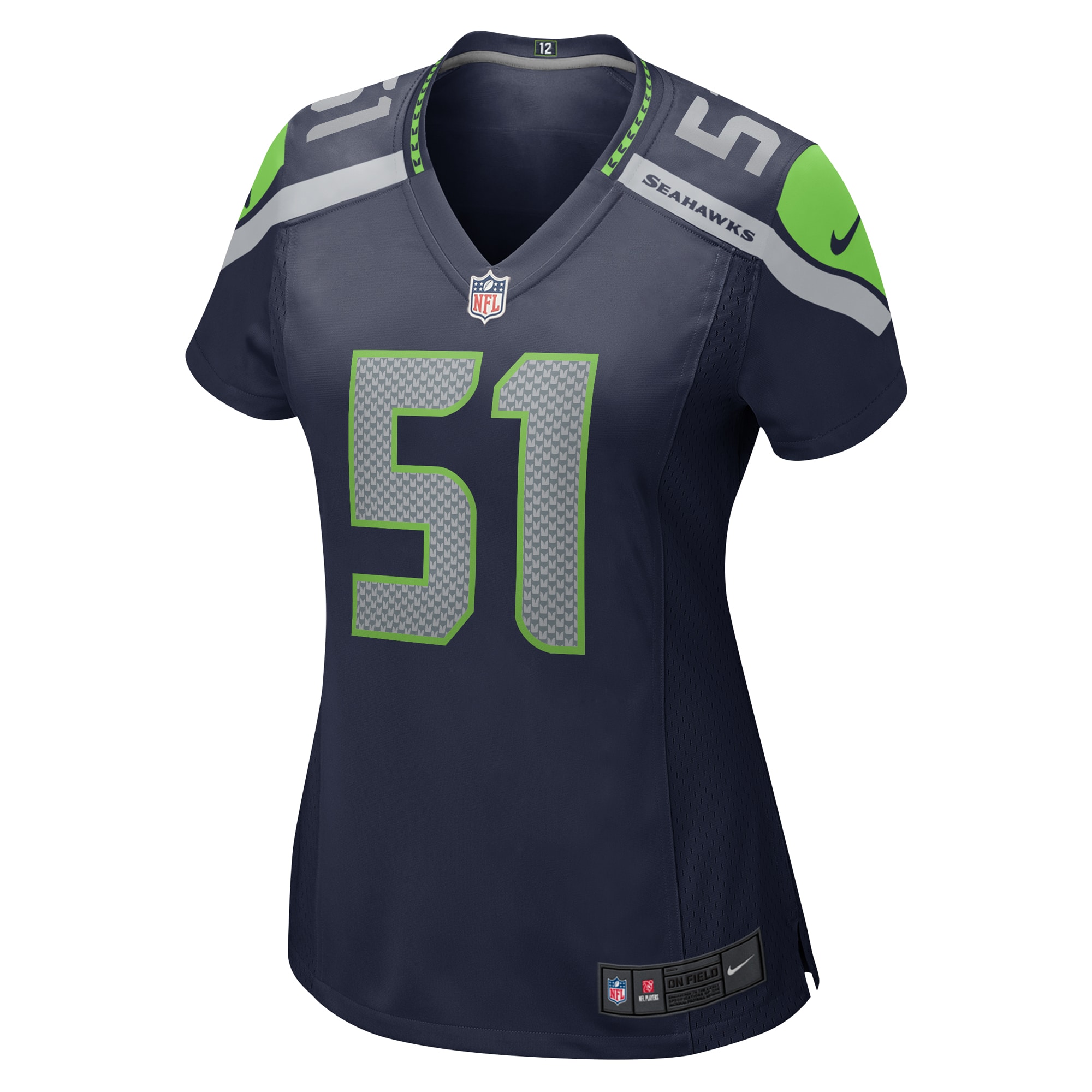 Women's Seattle Seahawks Olusegun Oluwatimi College Navy Game Jersey JS7692 nicesnker - Image 2