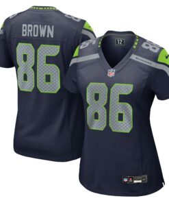 Women's Seattle Seahawks Pharaoh Brown College Navy Game Jersey JS7254 nicesnker