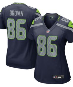 Women's Seattle Seahawks Pharaoh Brown College Navy Team Game Jersey JS2872 nicesnker