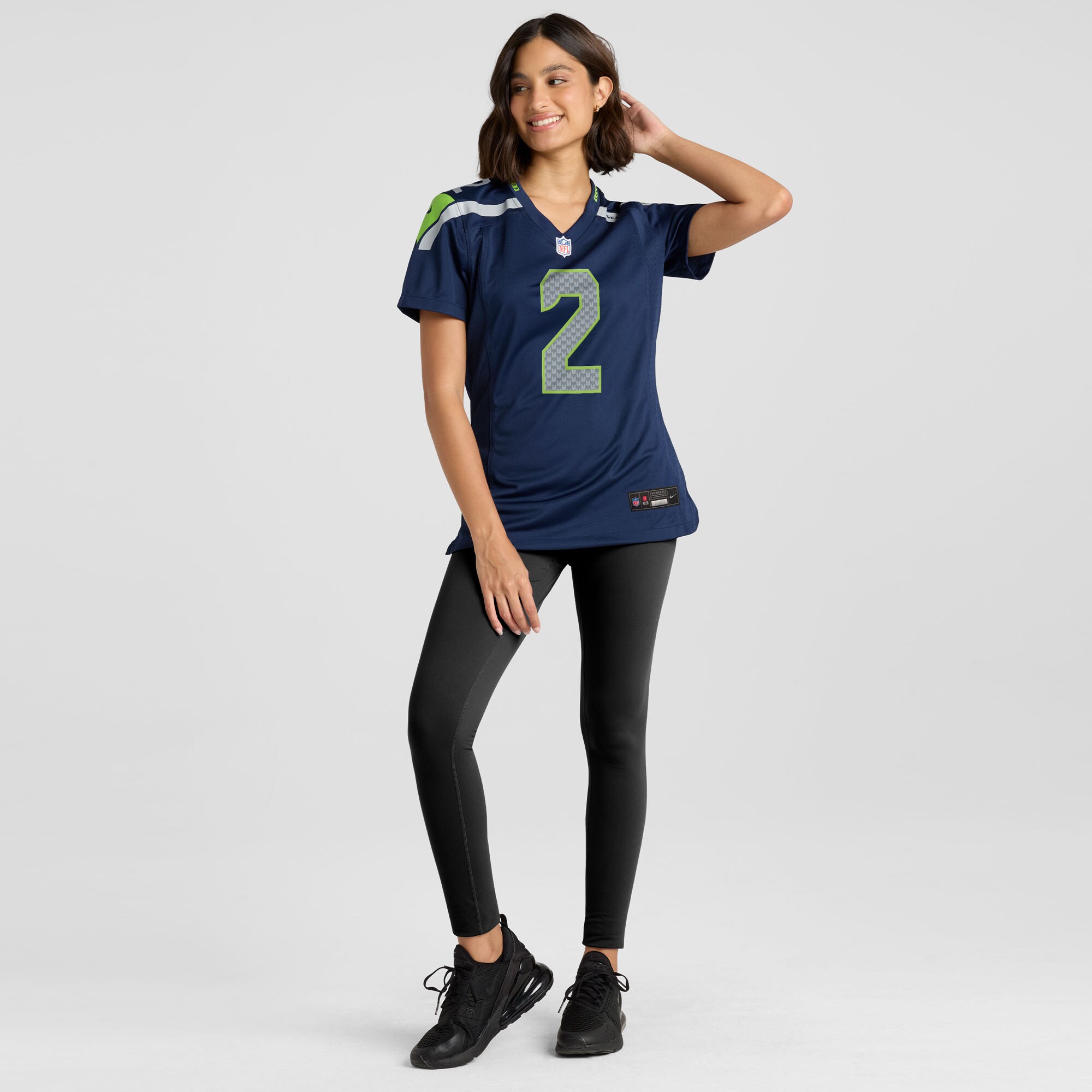 Women's Seattle Seahawks Rayshawn Jenkins College Navy Team Game Jersey JS7423 nicesnker - Image 4